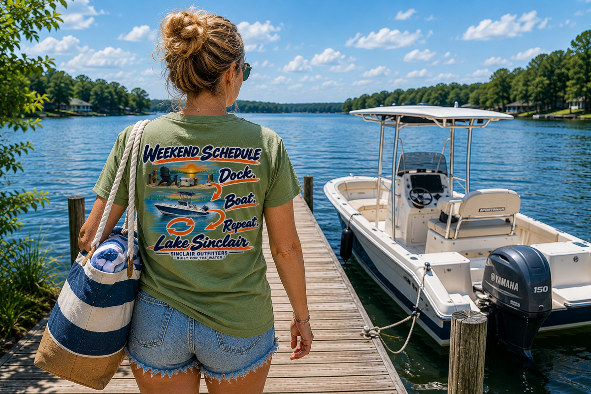Dockside Humor Weekend Schedule from Sinclair Outfitters