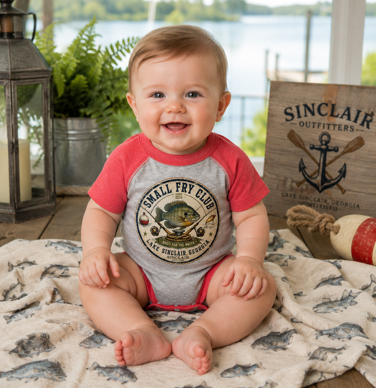 Small Fry Club Infant Baseball Onesie