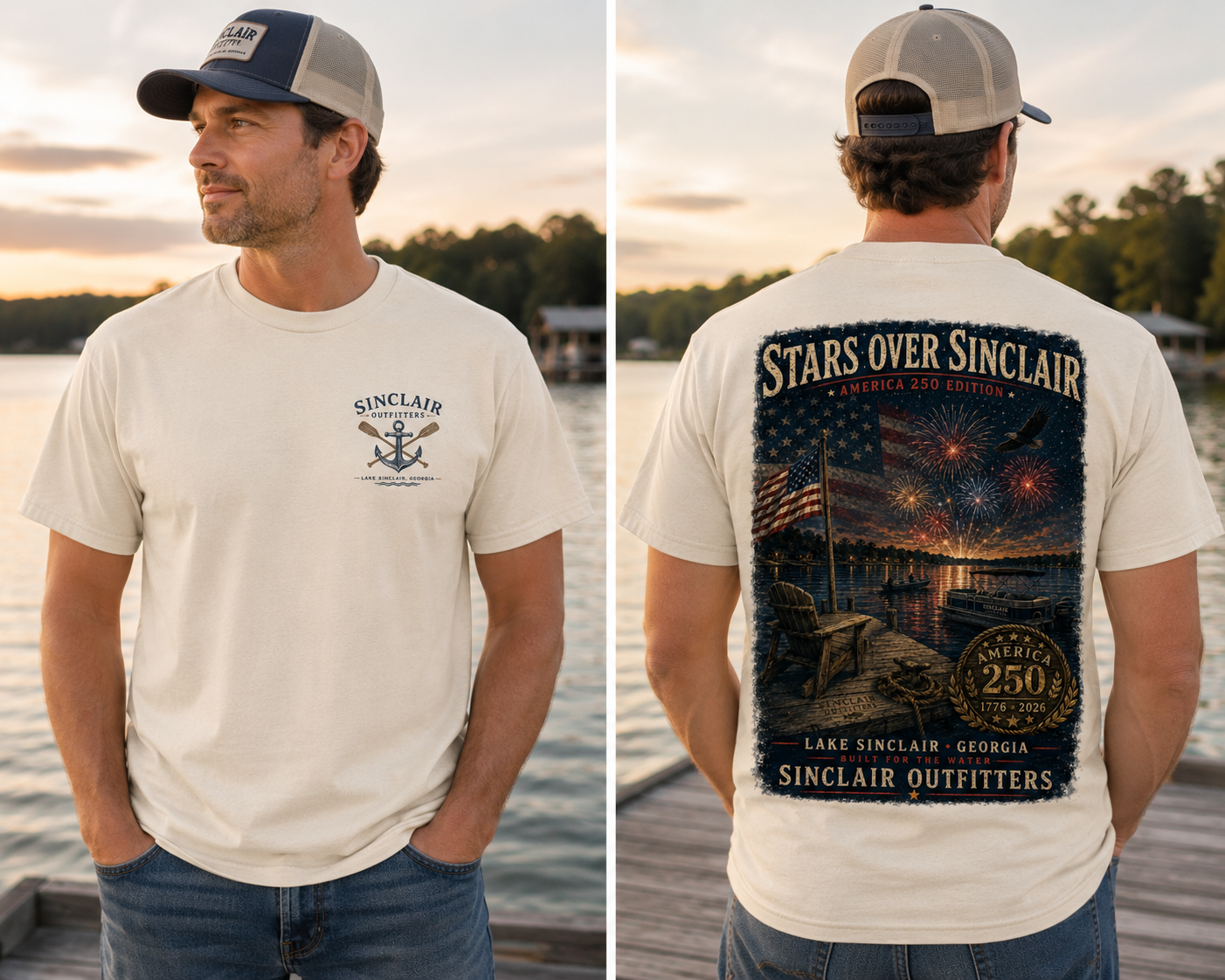 Stars Over Sinclair America 250 Commemorative Men's T-Shirt