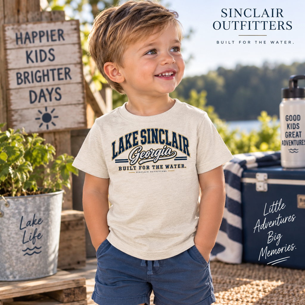 Lake Sinclair Heritage Collegiate toddler T-shirt by Sinclair Outfitters