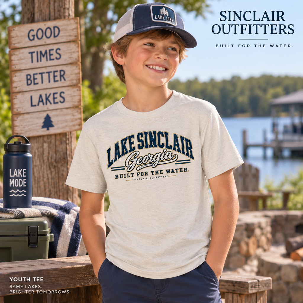 Lake Sinclair Heritage Collegiate youth T-shirt by Sinclair Outfitters