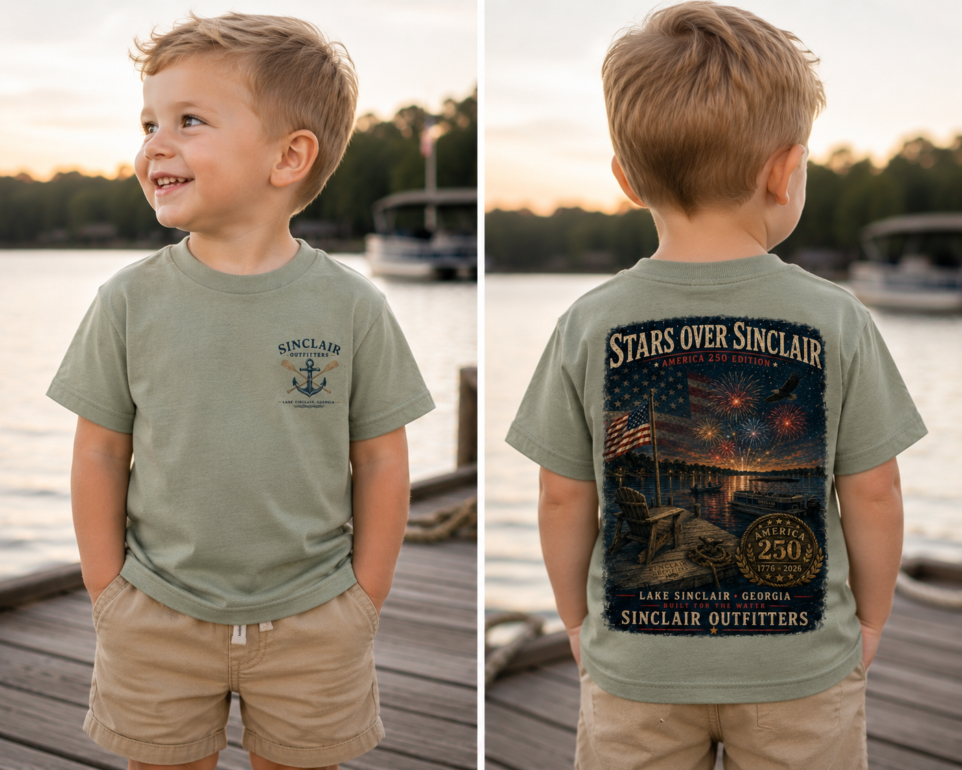 Stars Over Sinclair America 250 Commemorative Toddler T-Shirt