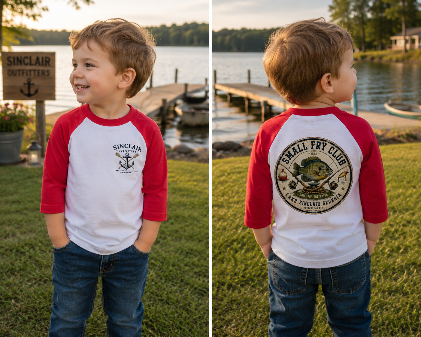 Small Fry Club Toddler  3/4-Sleeve Baseball T-Shirt