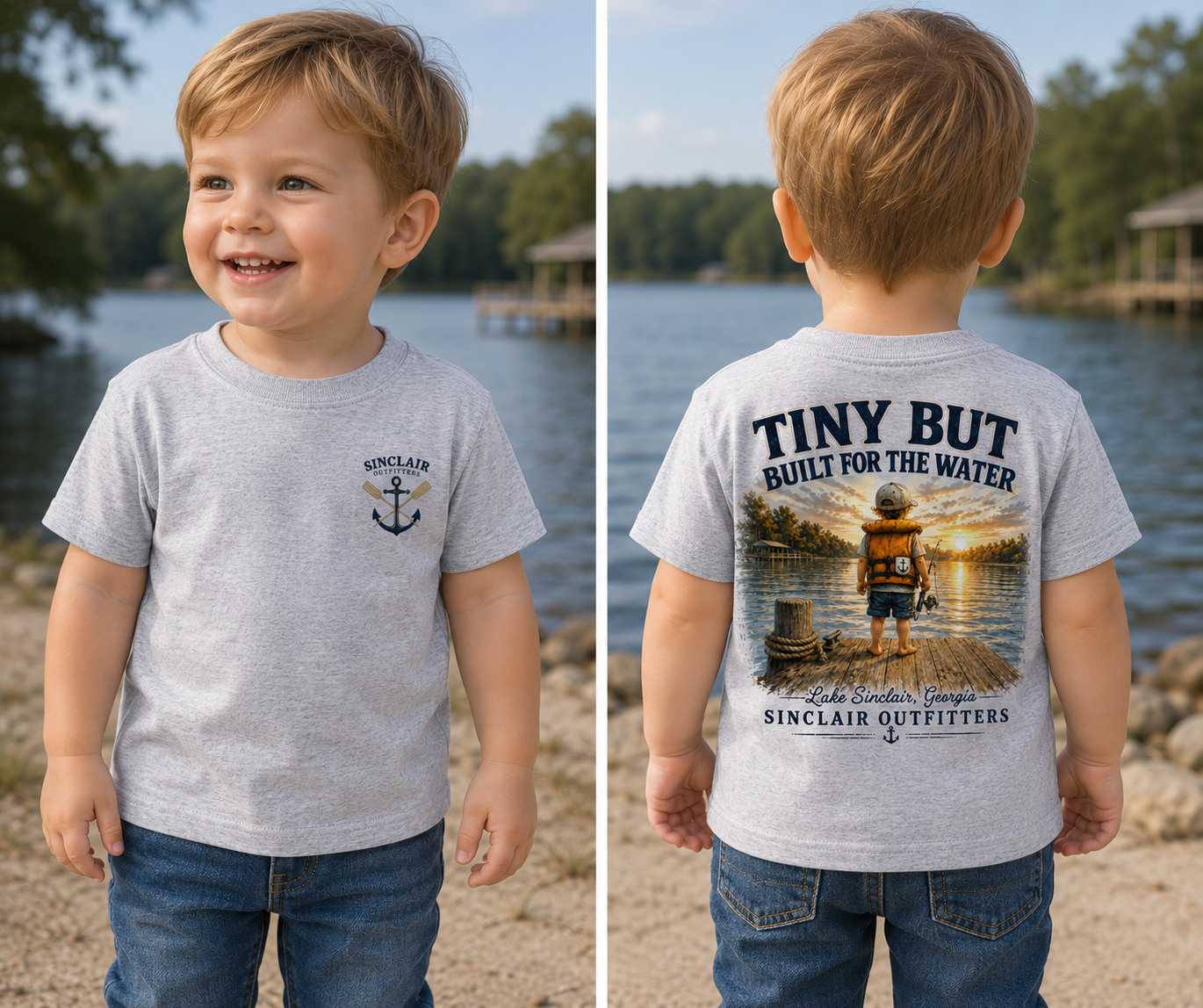 Tiny But Built for the Water Club Toddler T-Shirt