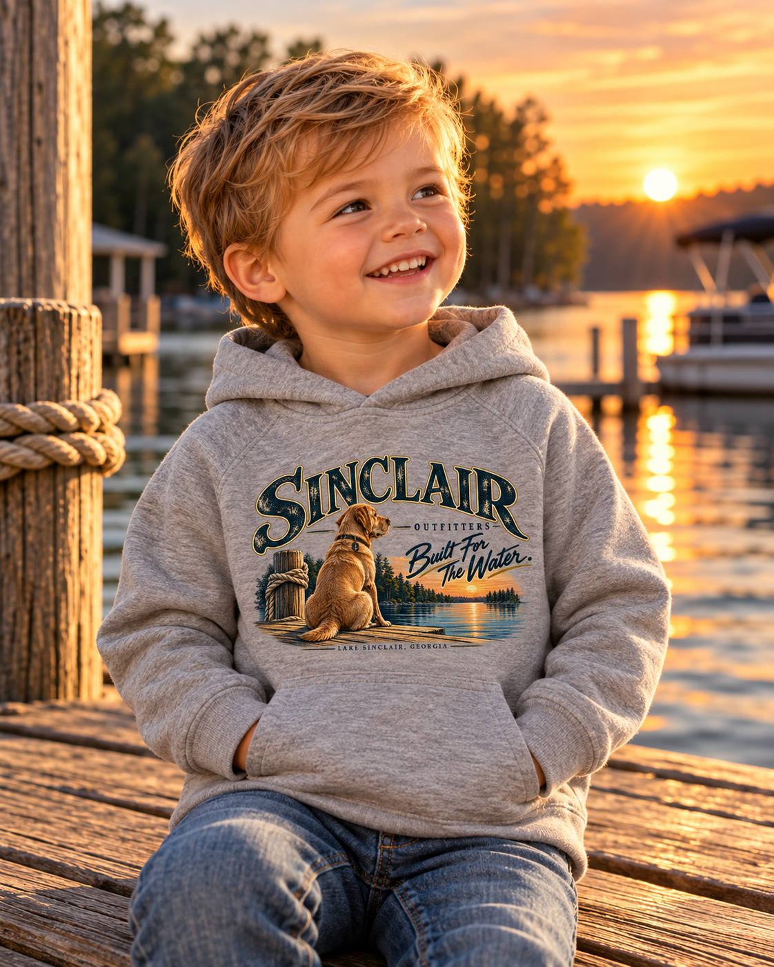 Dockside Companion Toddler Raglan Hoodie