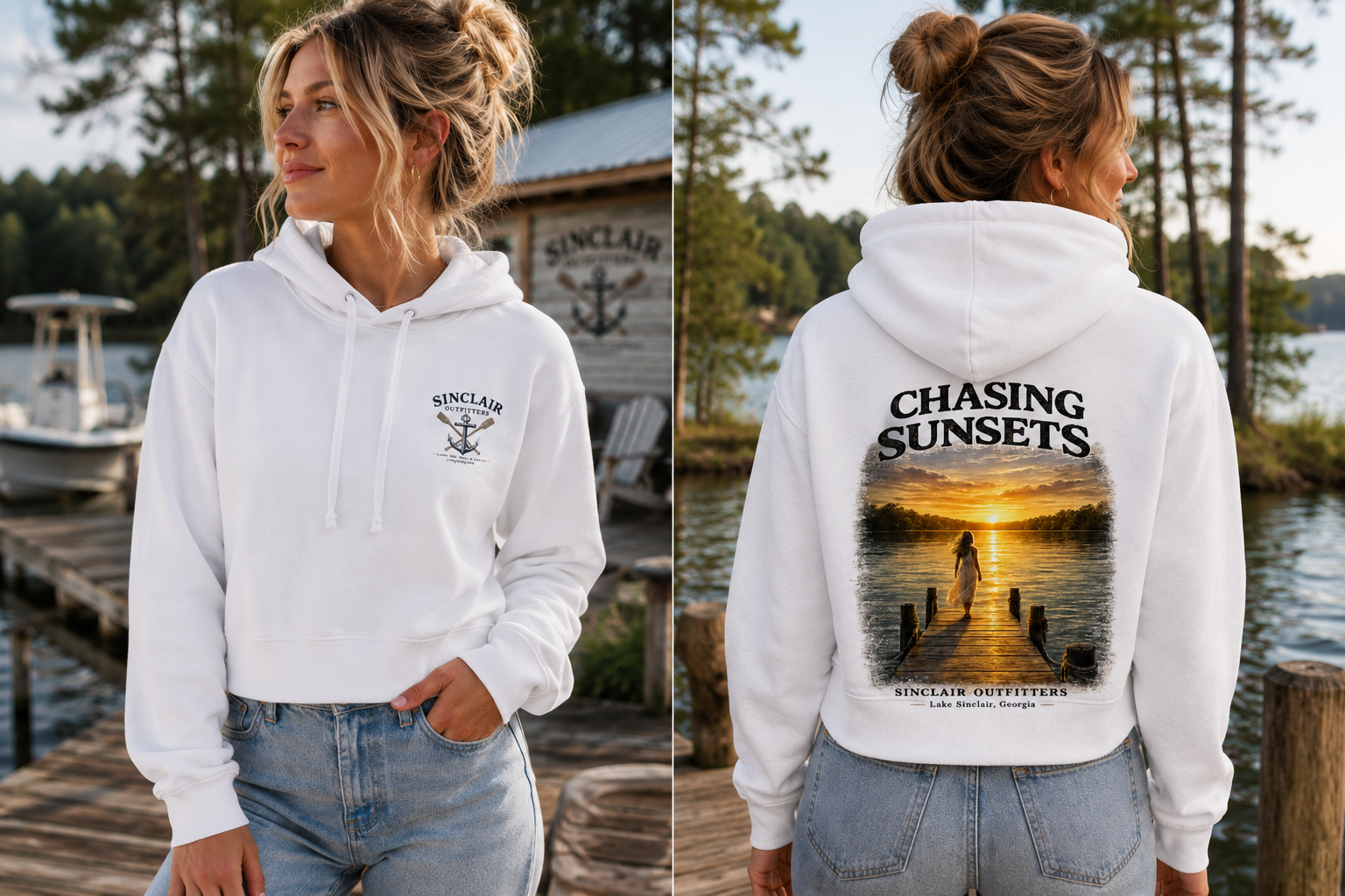 Chasing Sunsets Women's Cropped Hoodie
