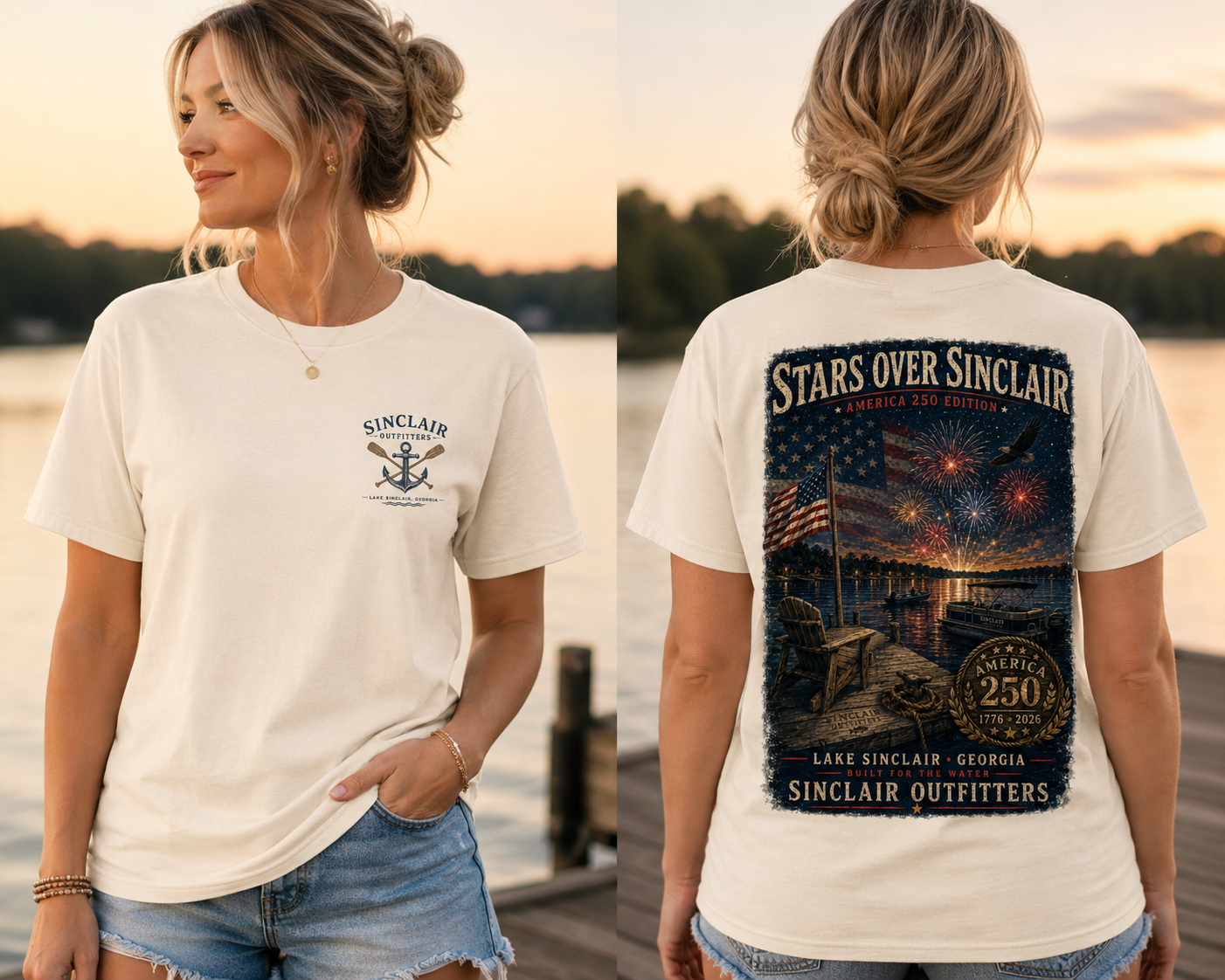 Stars Over Sinclair America 250 Commemorative Women's T-Shirt
