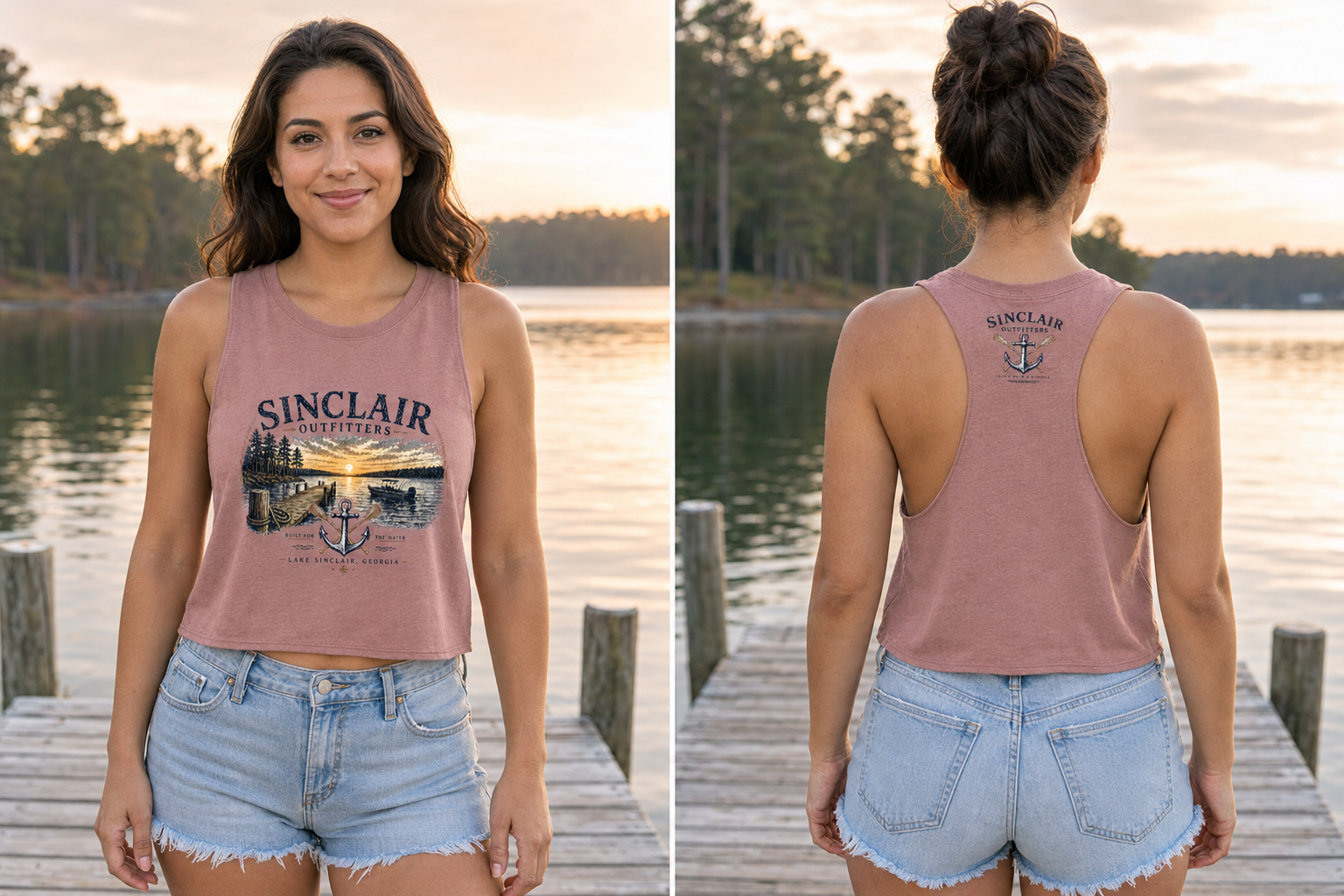 Womens Cropped Tank Heritage