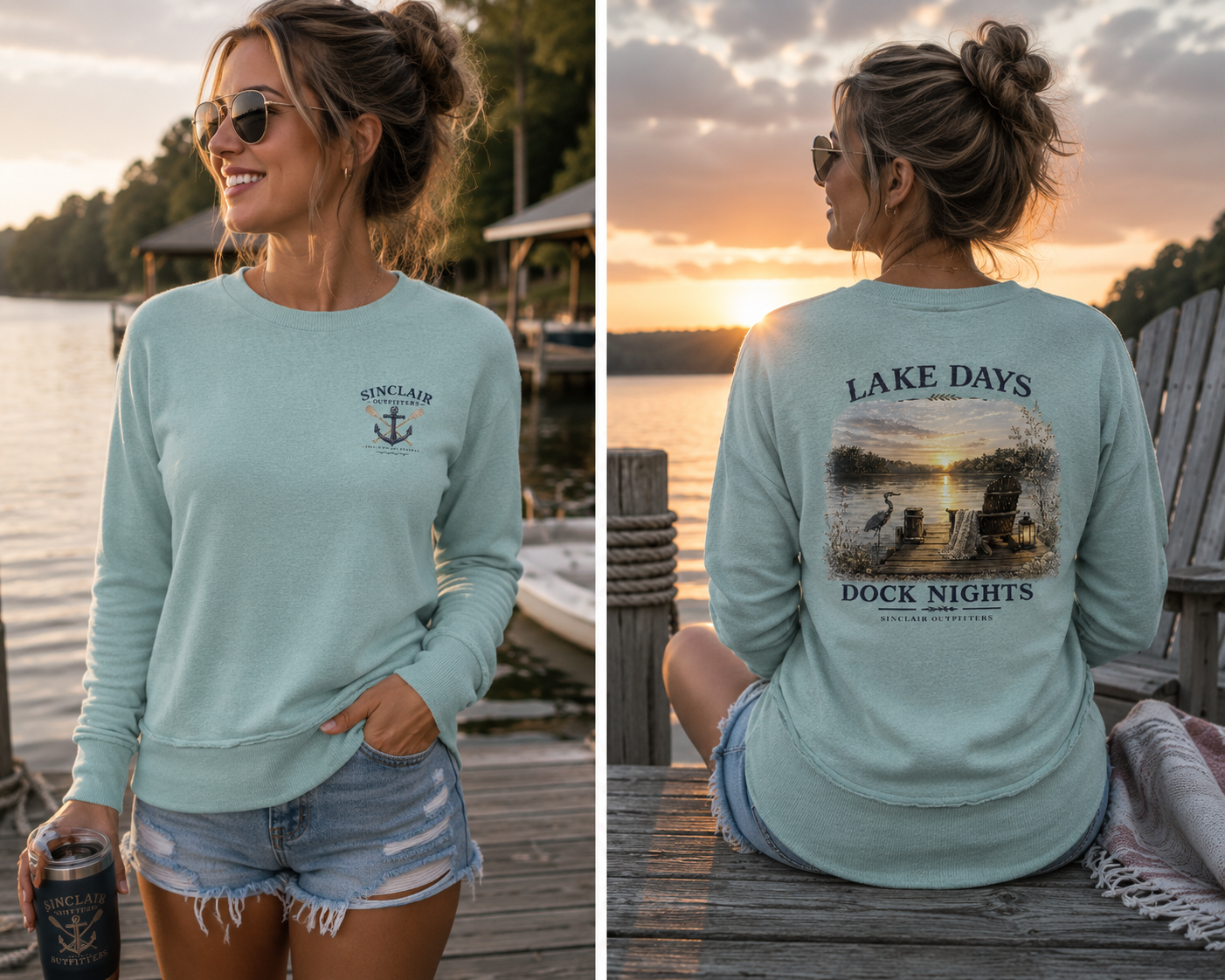 Lake Days Dock Nights Women's Sweatshirt