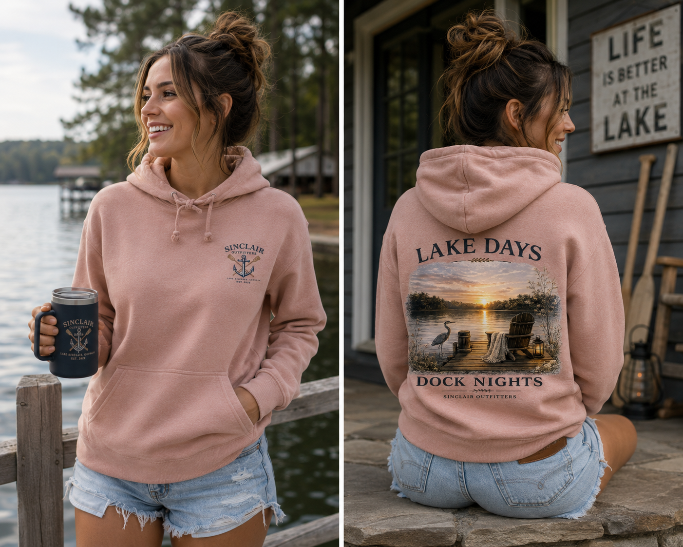 Lake Days Dock Nights Women's Hoodie