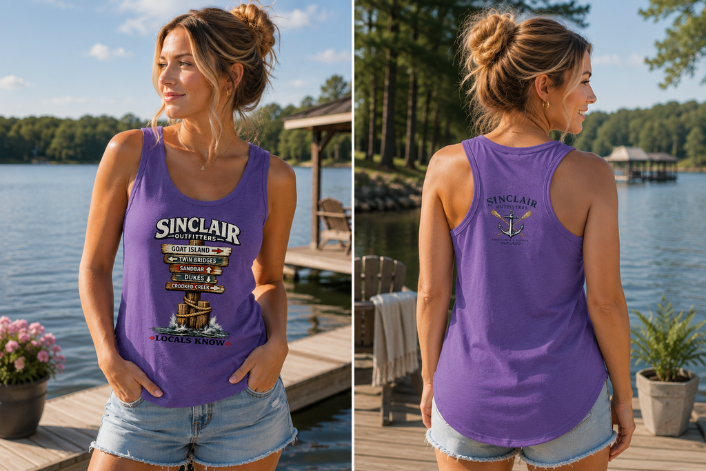Locals Know Women's Racerback Tank Top