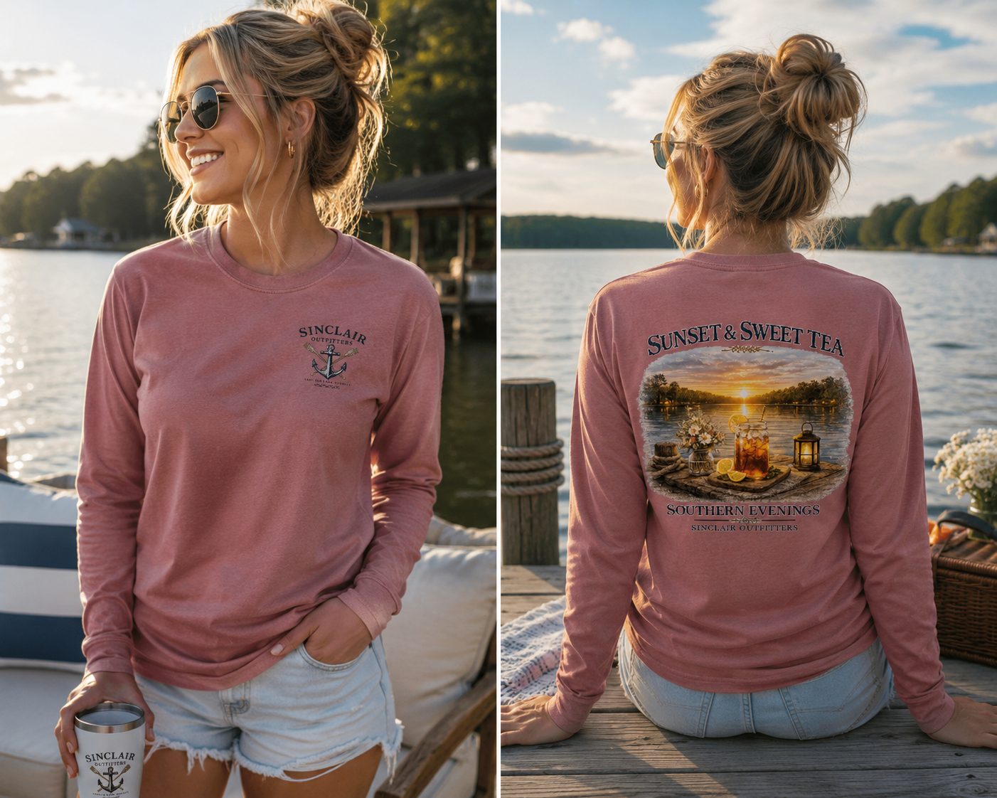 Sunset & Sweet Tea Women's Long Sleeve Tee