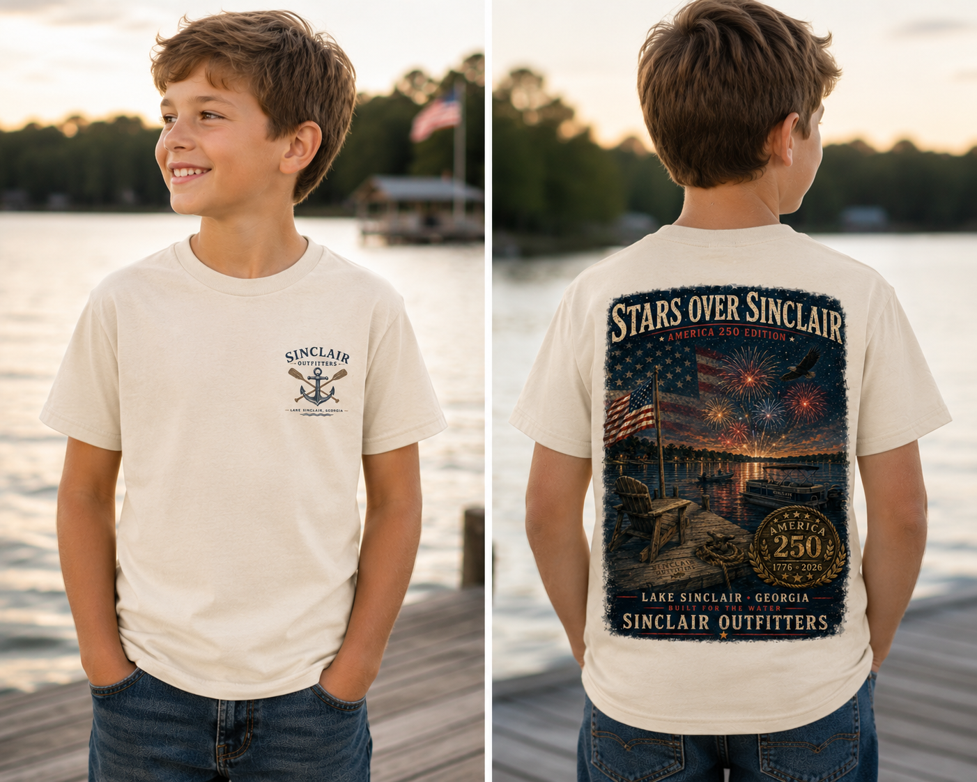 Stars Over Sinclair America 250 Commemorative Youth T-Shirt