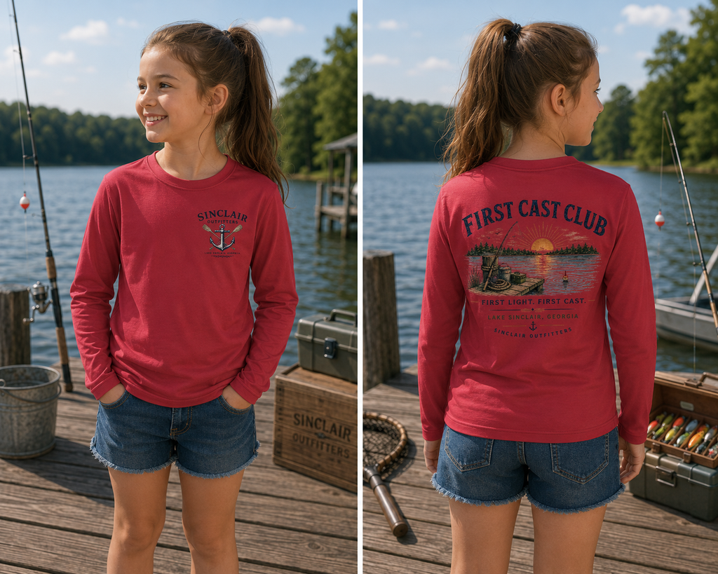 First Cast Club Youth Long Sleeve Competitor Tee