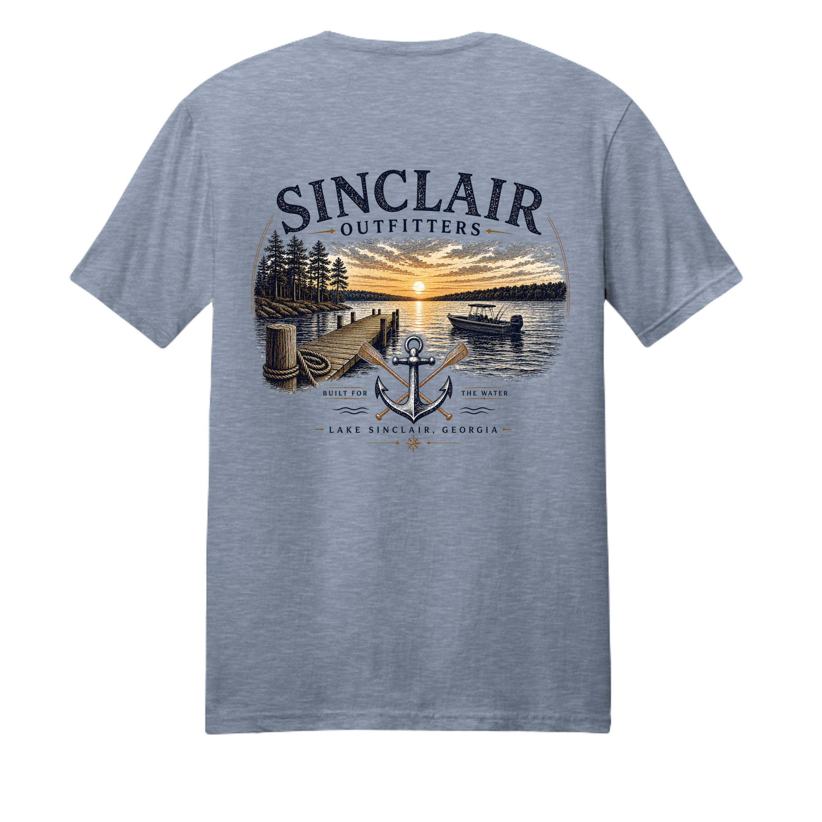 Flint Blue Heather - DM108 - BACK