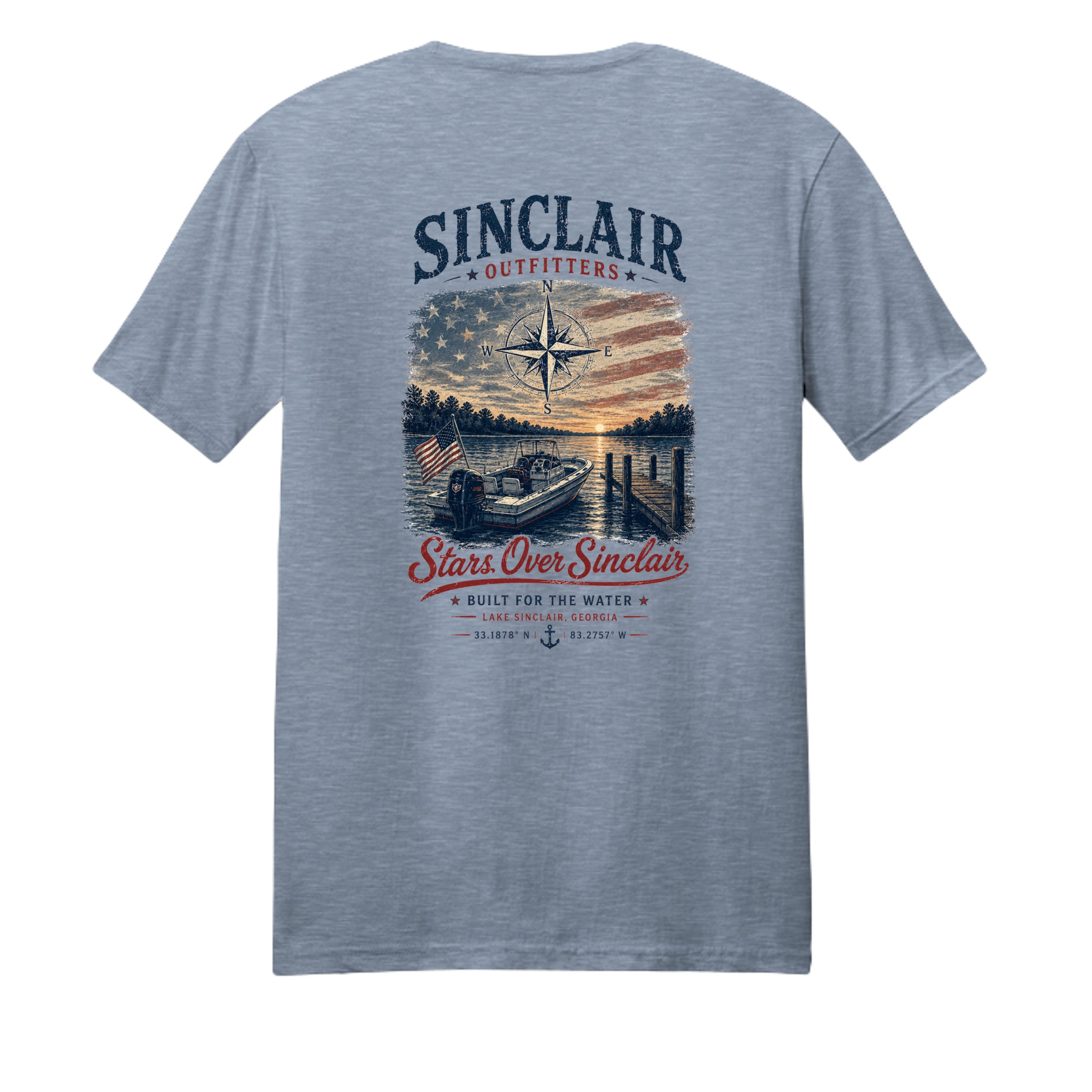Flint Blue Heather - DM108 - BACK