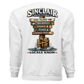 Locals Know Lake Sinclair Sweatshirt back graphic