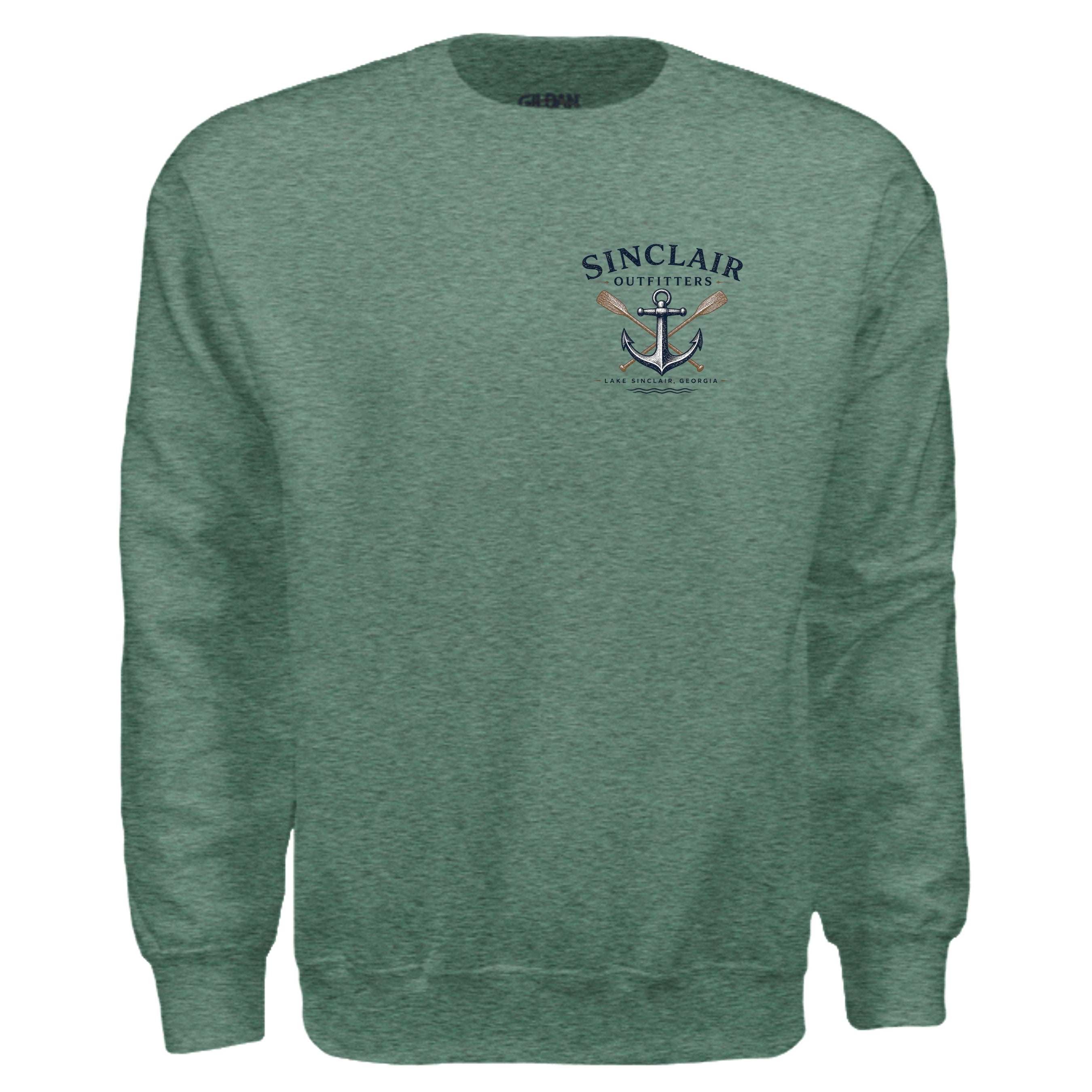 HEATHER SPORT DARK GREEN - G180 - FRONT