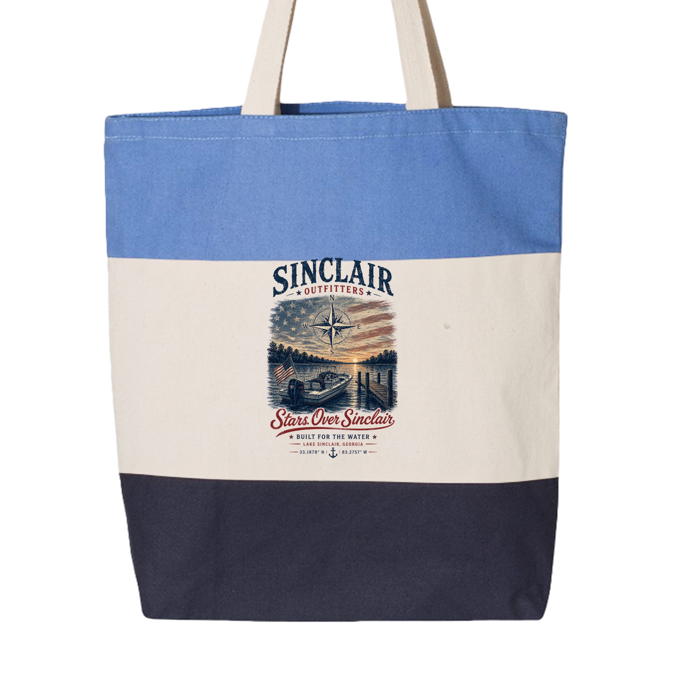 Navy/ Natural/ Carolina Blue - Q125900 - BACK