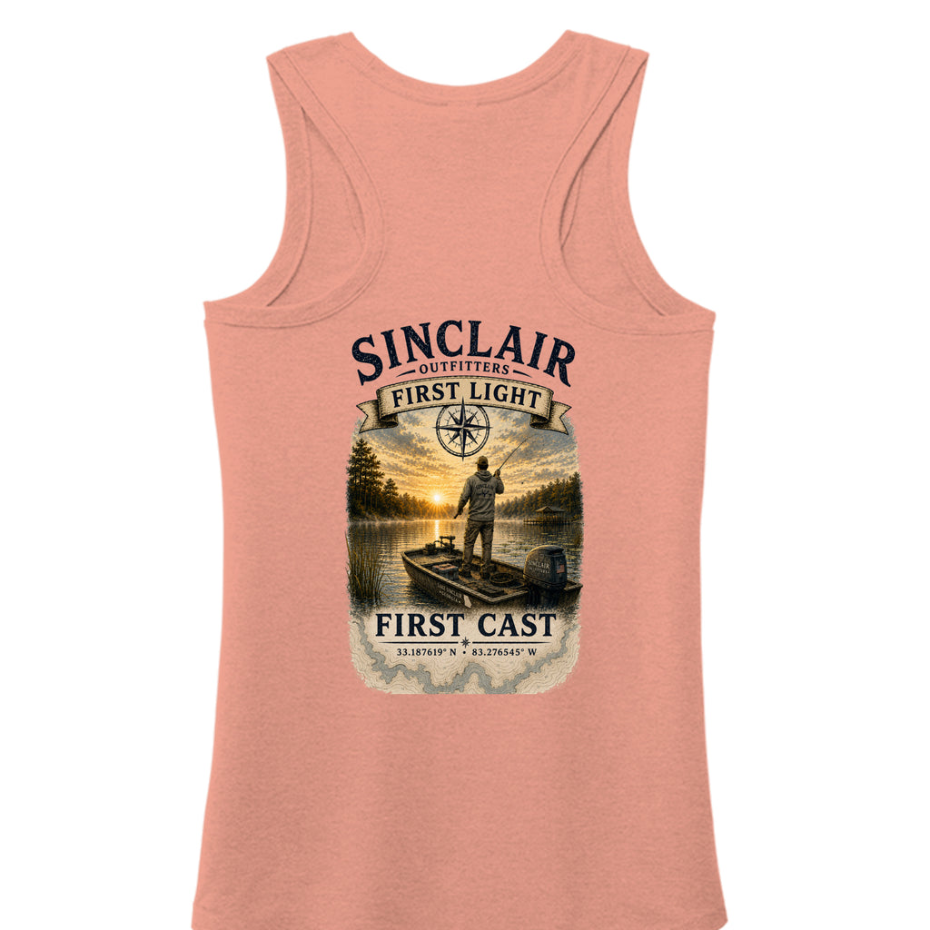 Heathered Dusty Peach - DM138L - BACK
