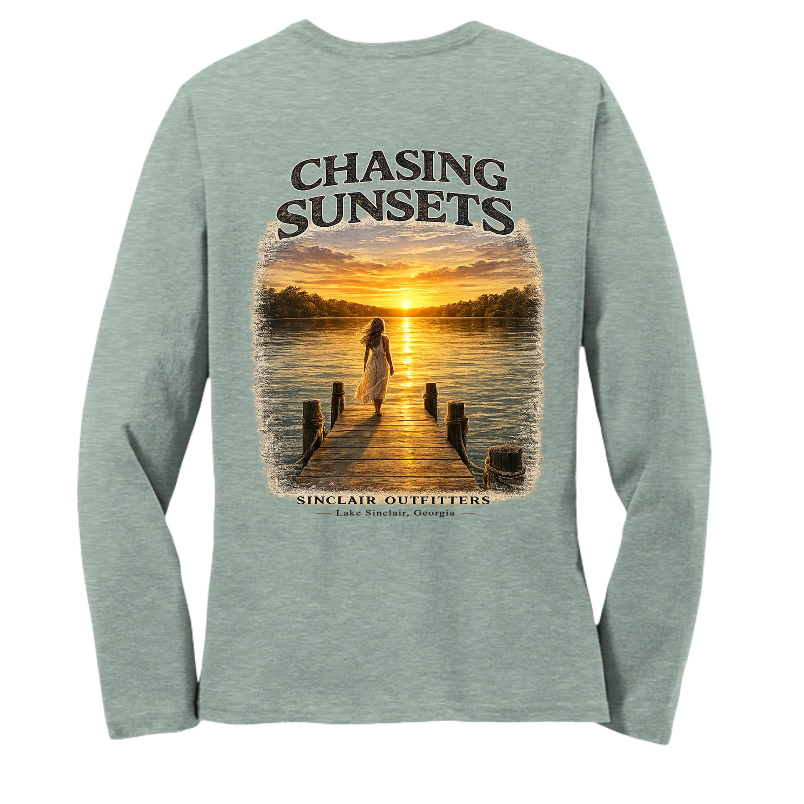 Heathered Dusty Sage - DT110 - BACK