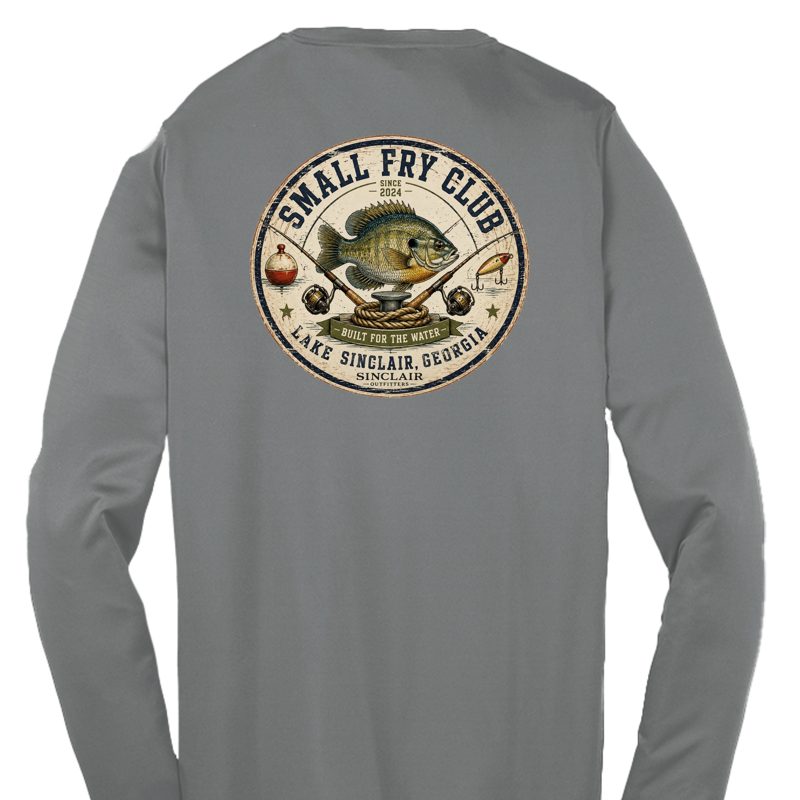 Iron Grey Heather - YST350LS - BACK
