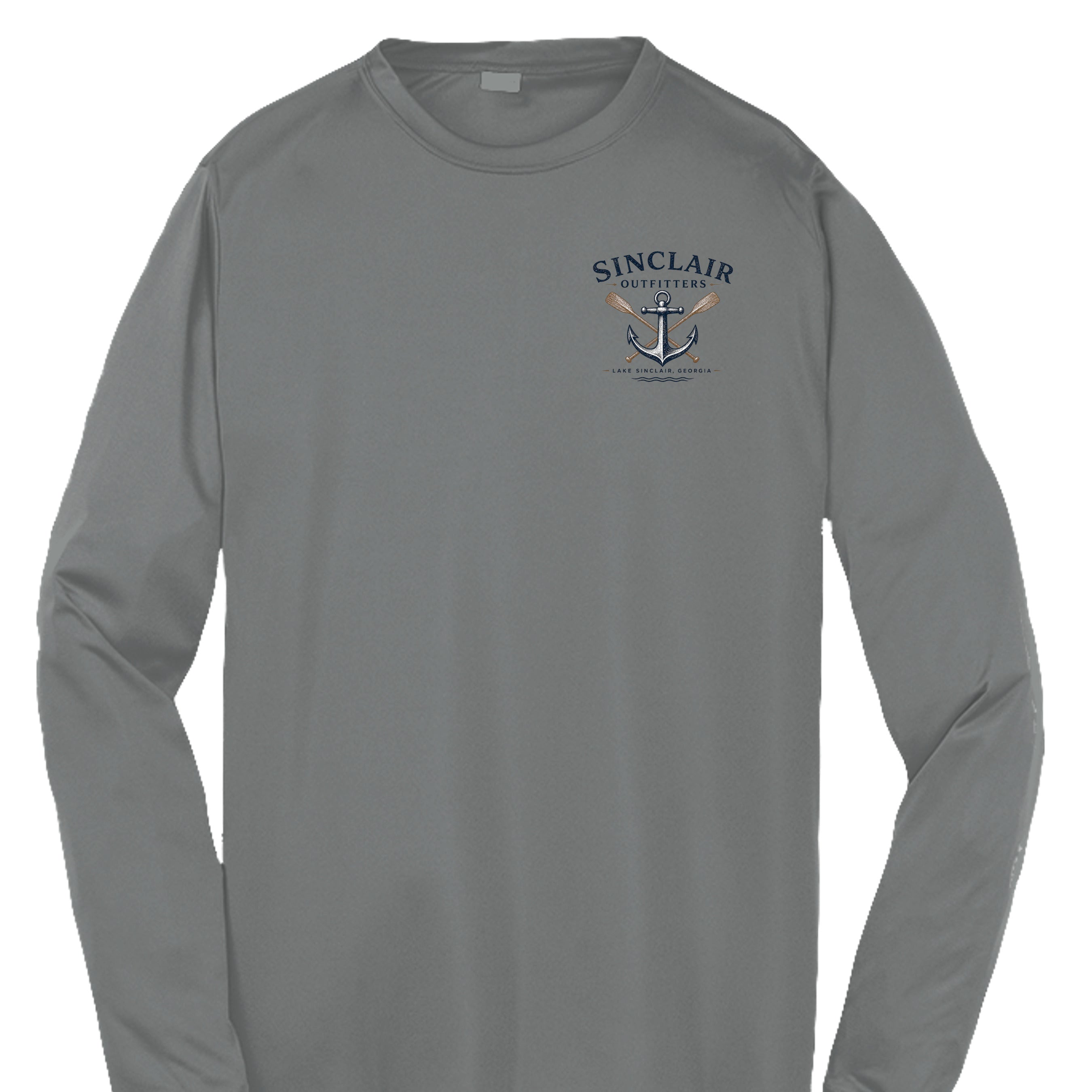 Iron Grey Heather - YST350LS - FRONT