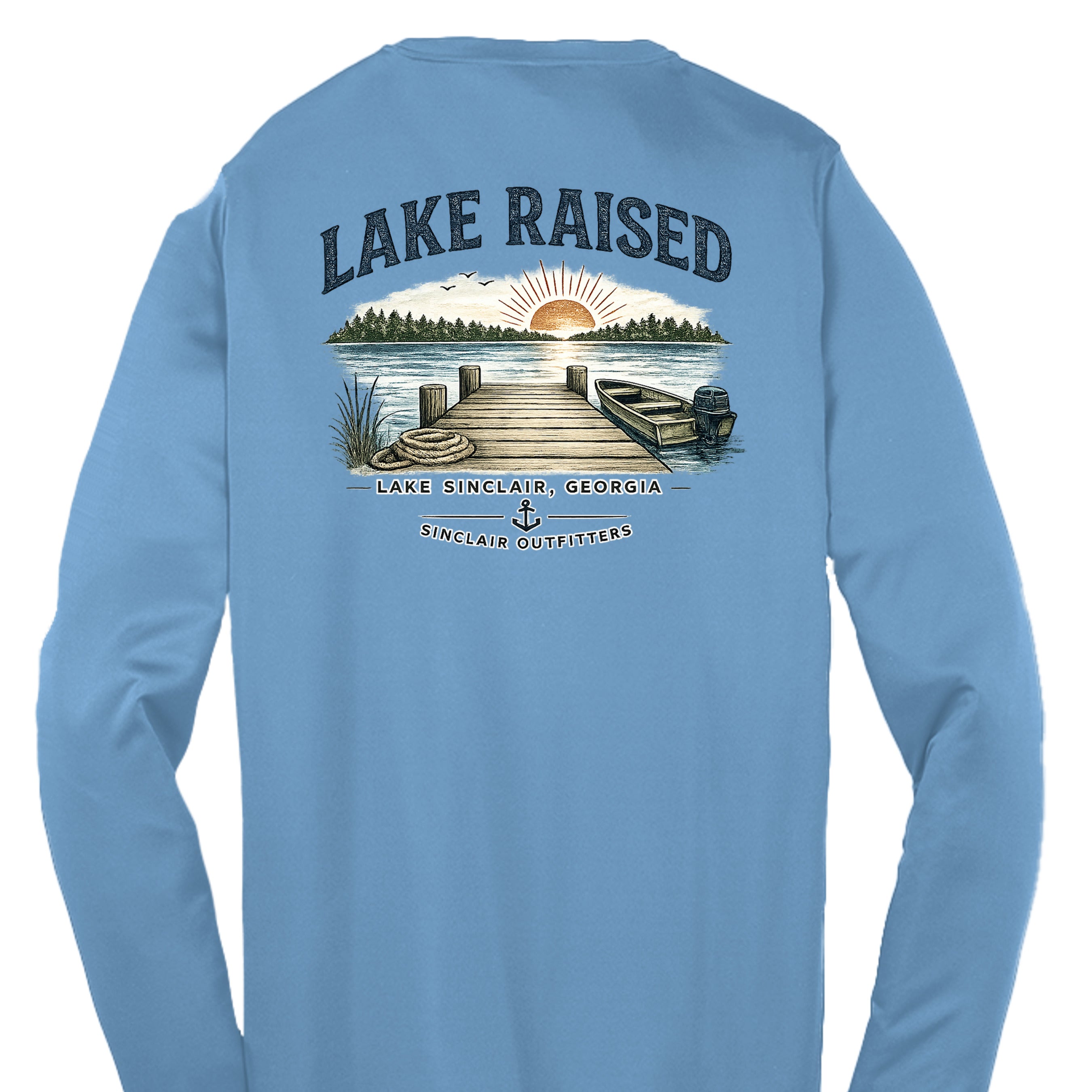 Carolina Blue - YST350LS - BACK