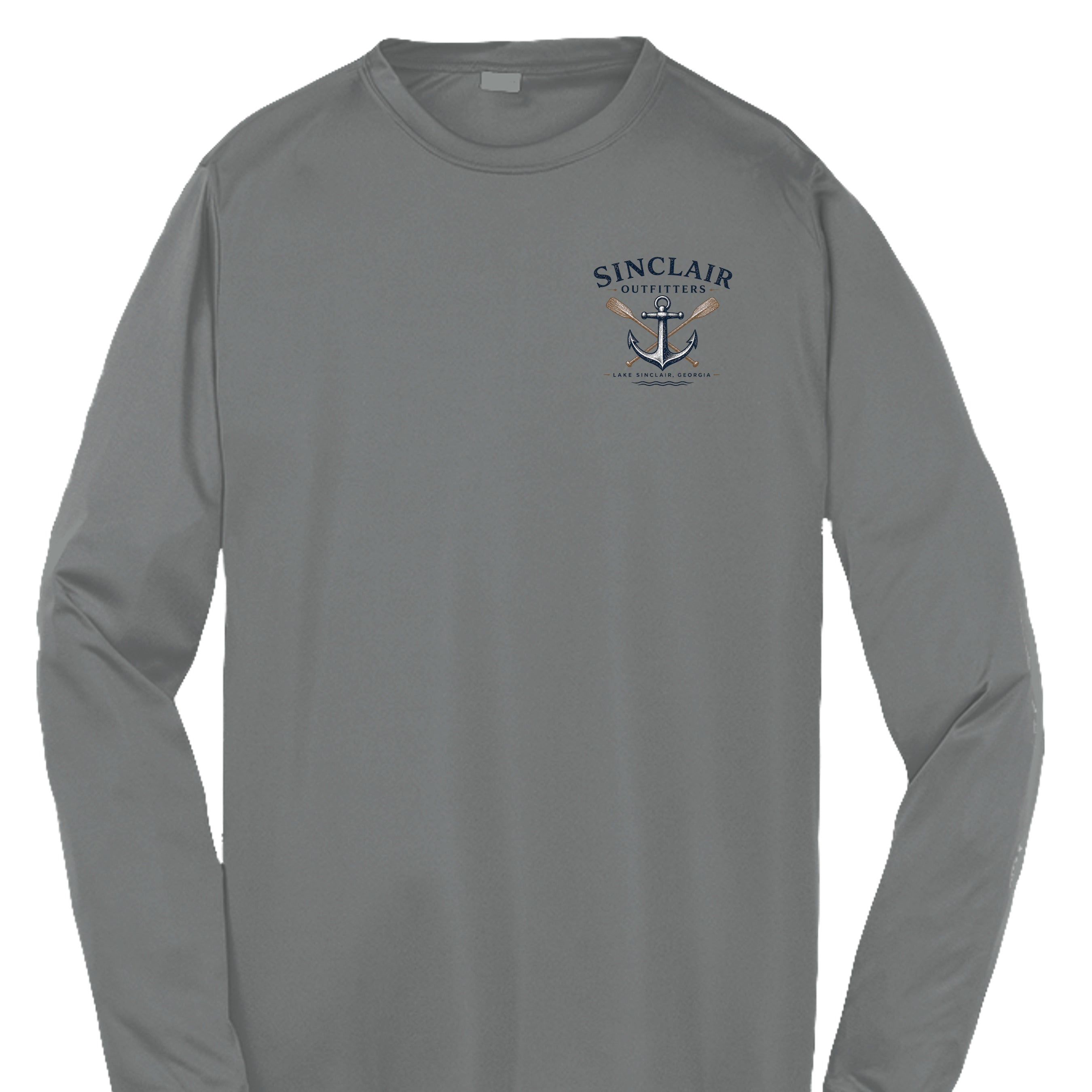 Iron Grey Heather - YST350LS - FRONT