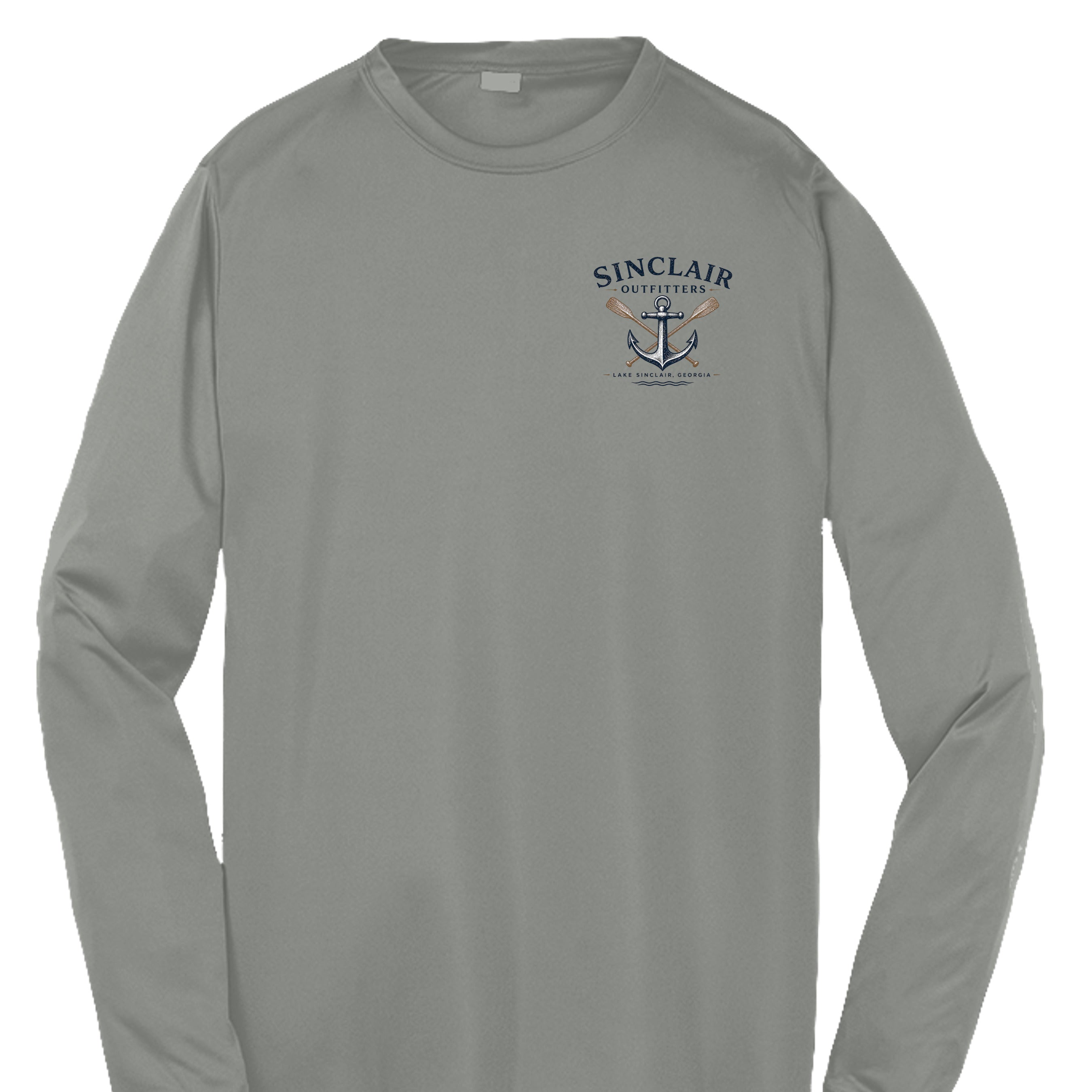 Grey Concrete Heather - YST350LS - FRONT