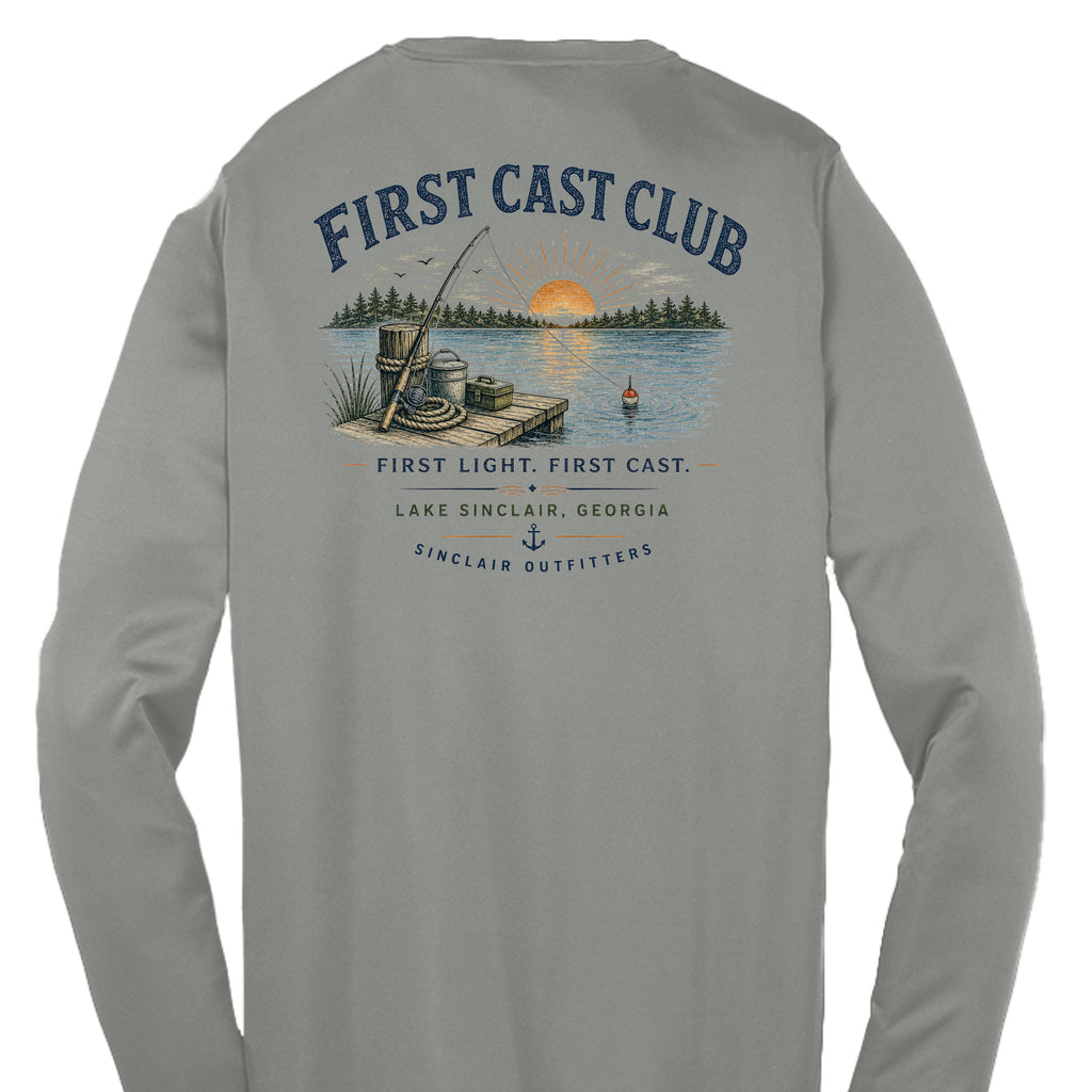 Grey Concrete Heather - YST350LS - BACK