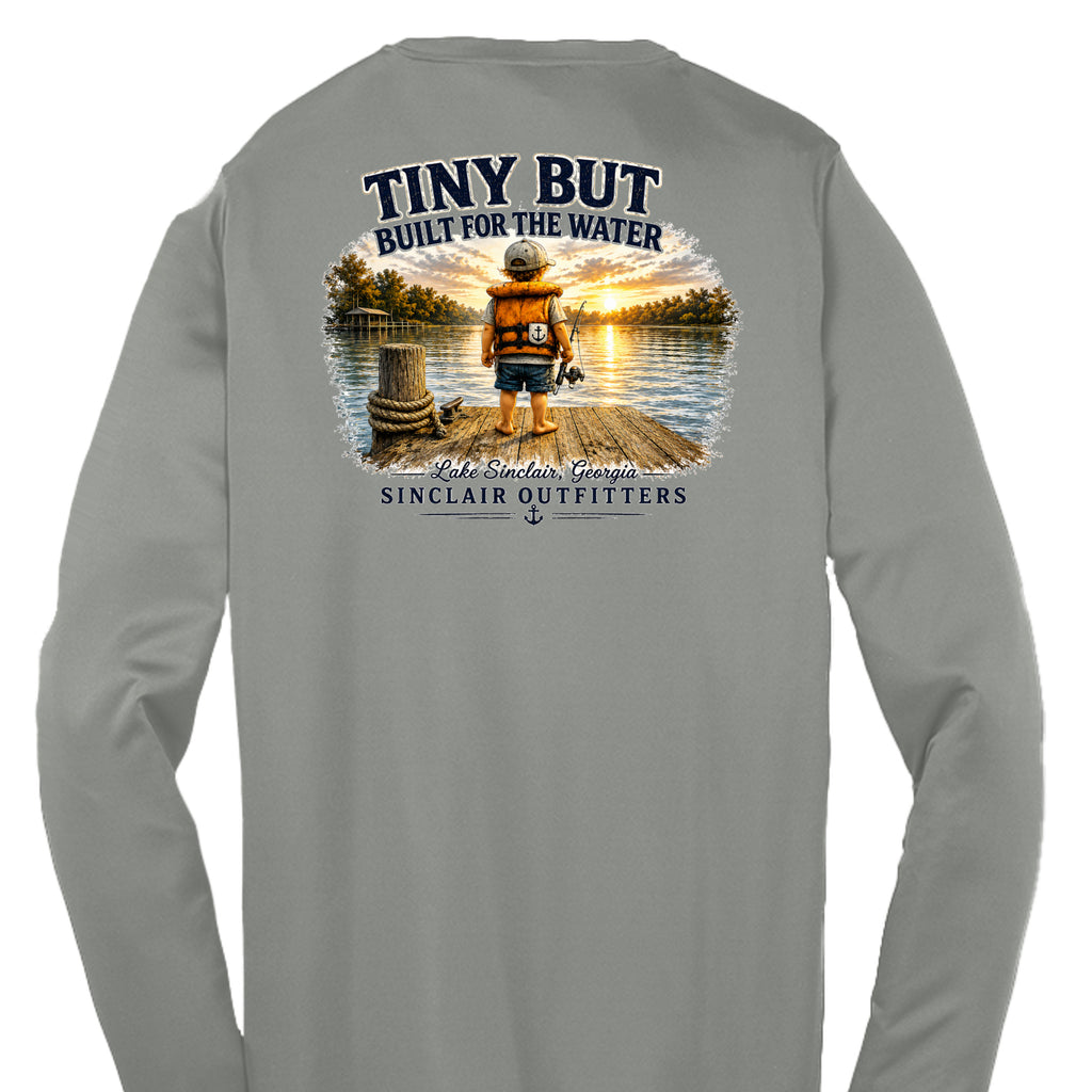Grey Concrete Heather - YST350LS - BACK