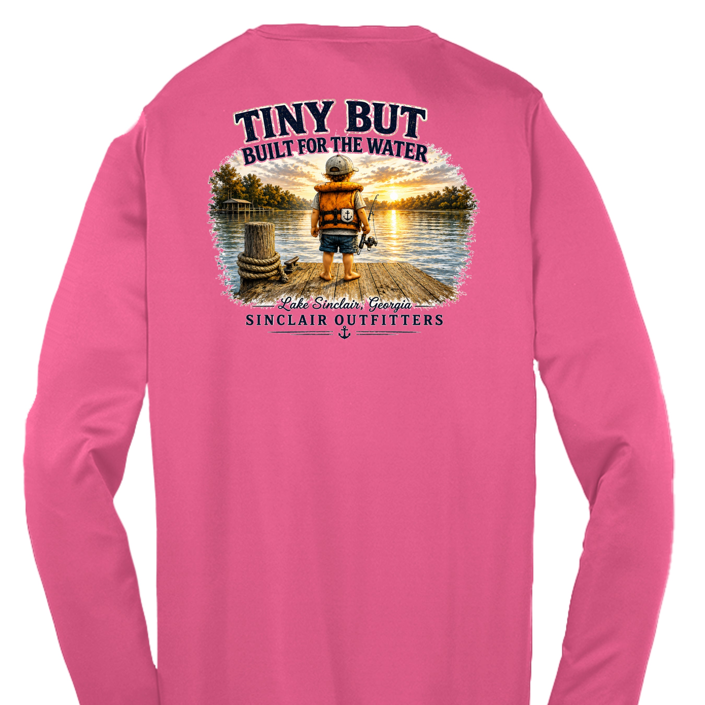 Neon Pink - YST350LS - BACK