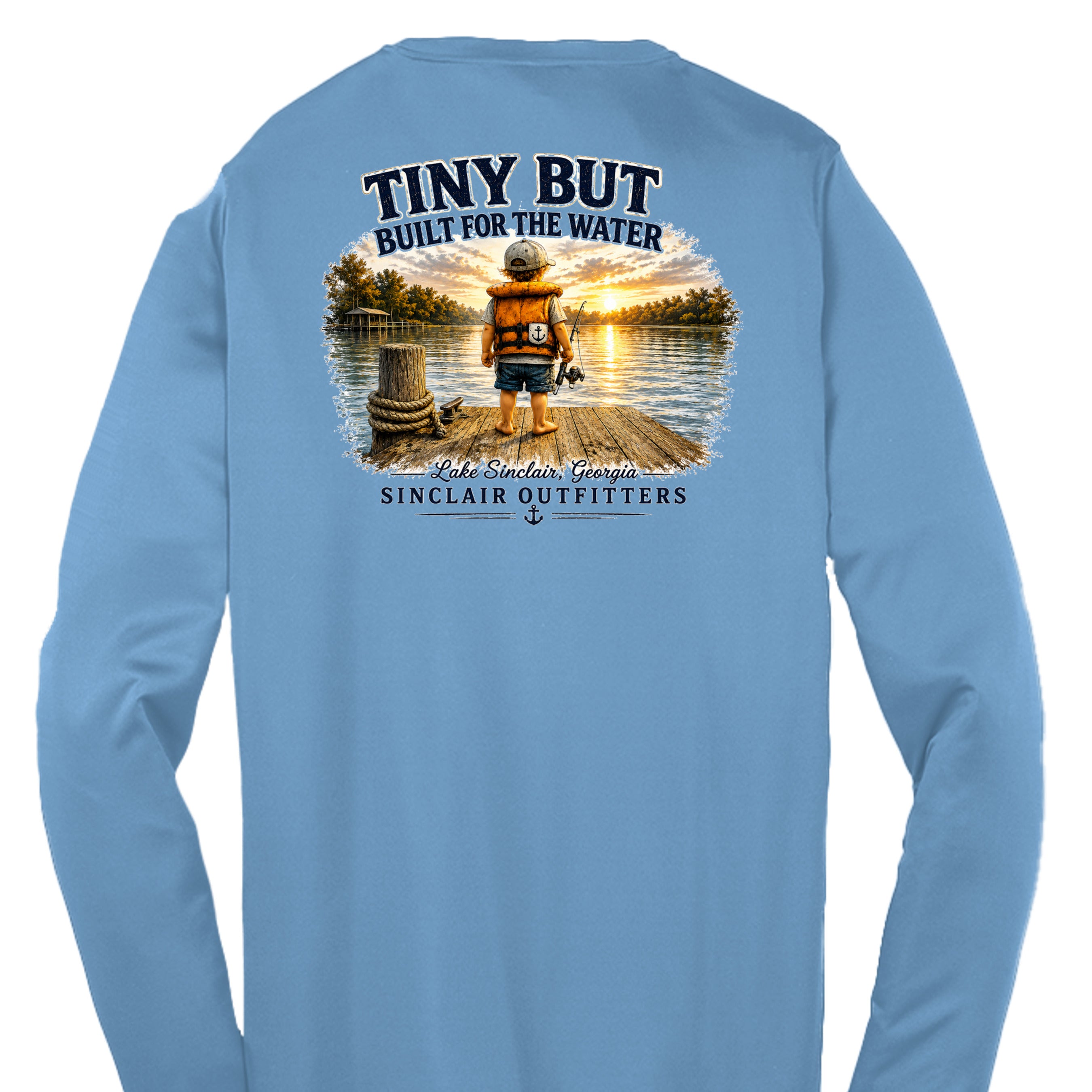 Carolina Blue - YST350LS - BACK