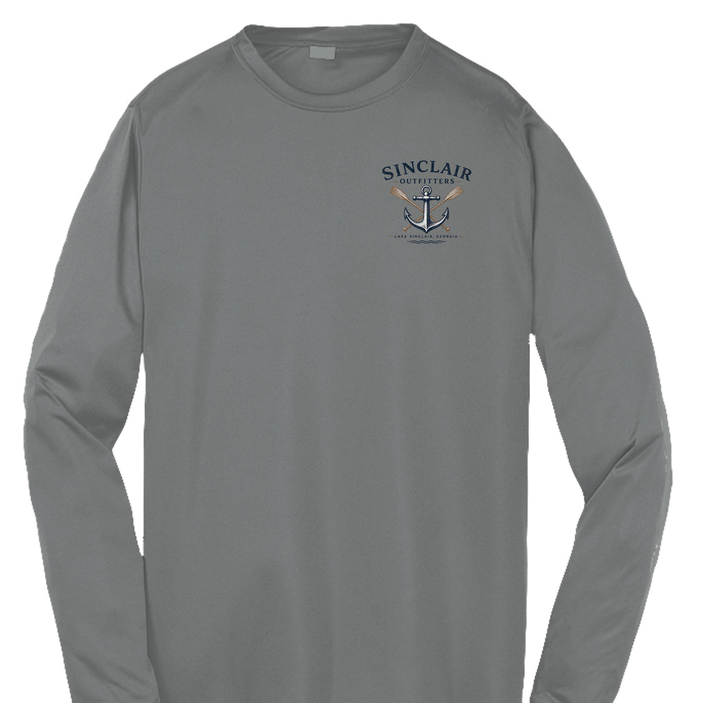 Iron Grey Heather - YST350LS - FRONT