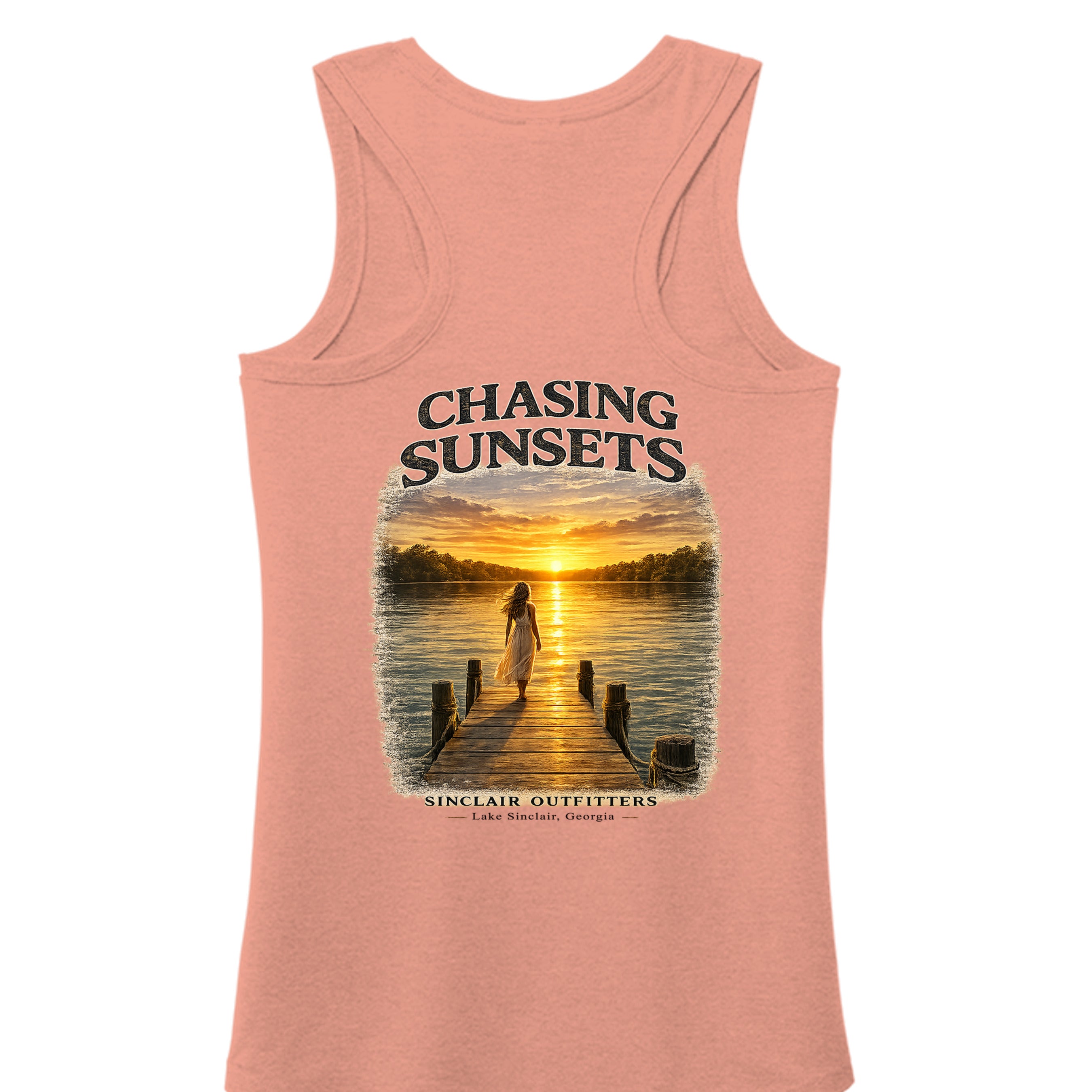 Heathered Dusty Peach - DM138L - BACK