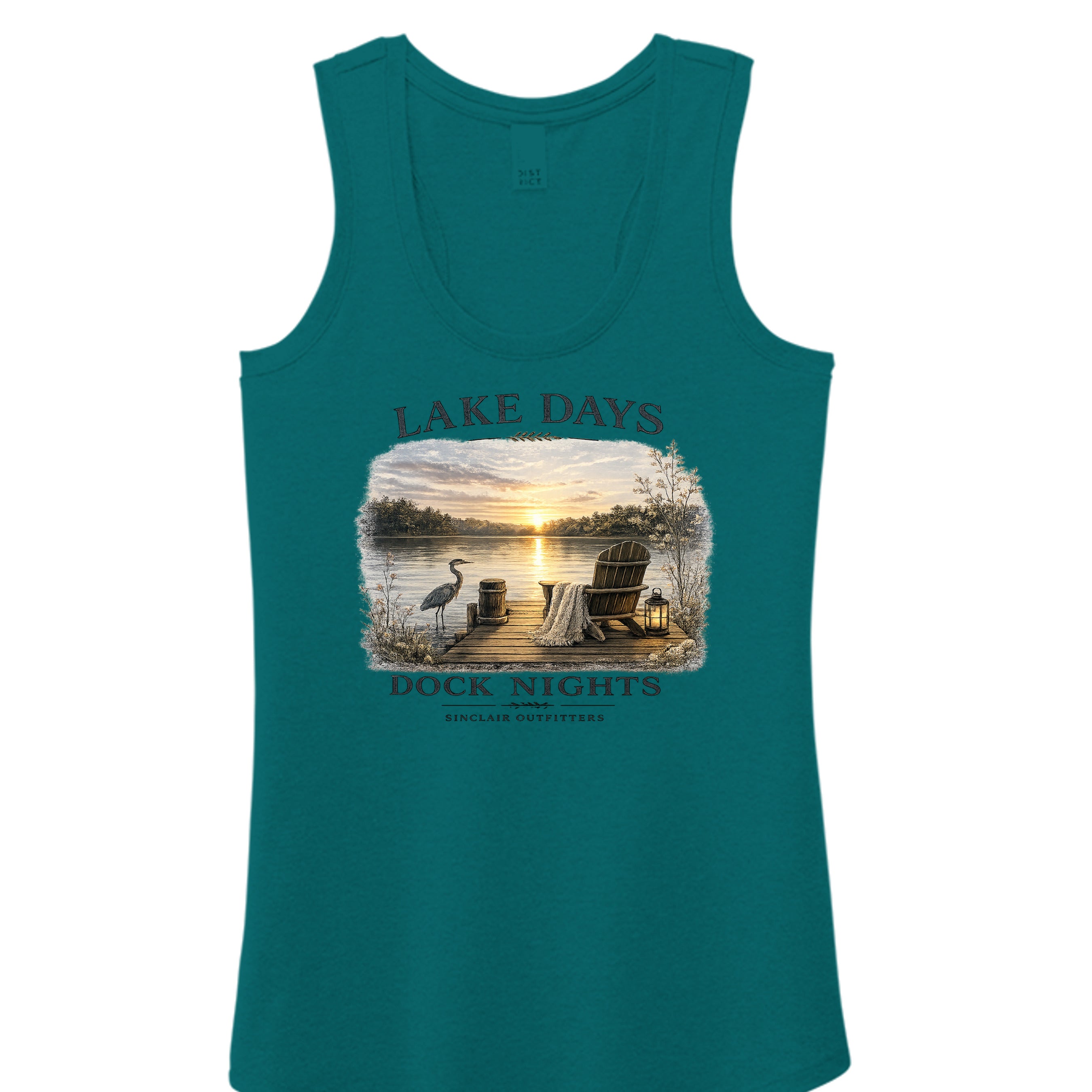 Heathered Teal - DM138L - FRONT