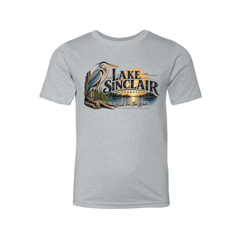 Lake Sinclair Heron youth T-shirt by Sinclair Outfitters
