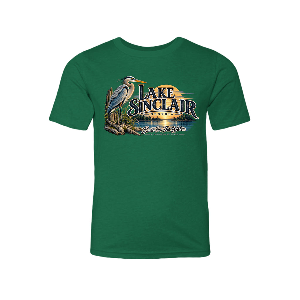 Lake Sinclair Heron youth T-shirt by Sinclair Outfitters