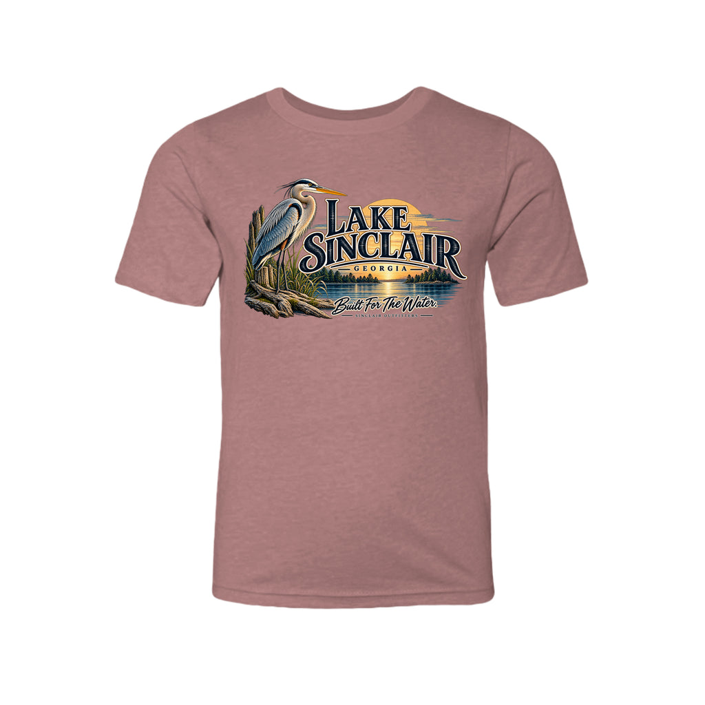 Lake Sinclair Heron youth T-shirt by Sinclair Outfitters
