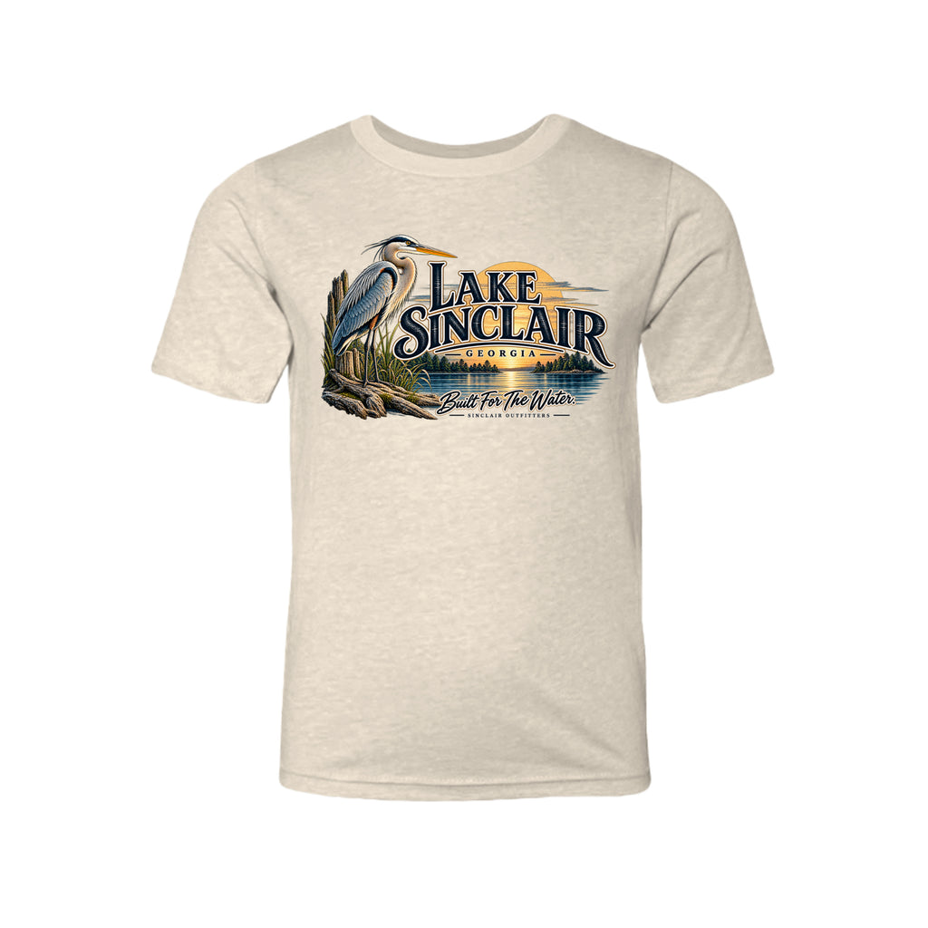 Lake Sinclair Heron youth T-shirt by Sinclair Outfitters