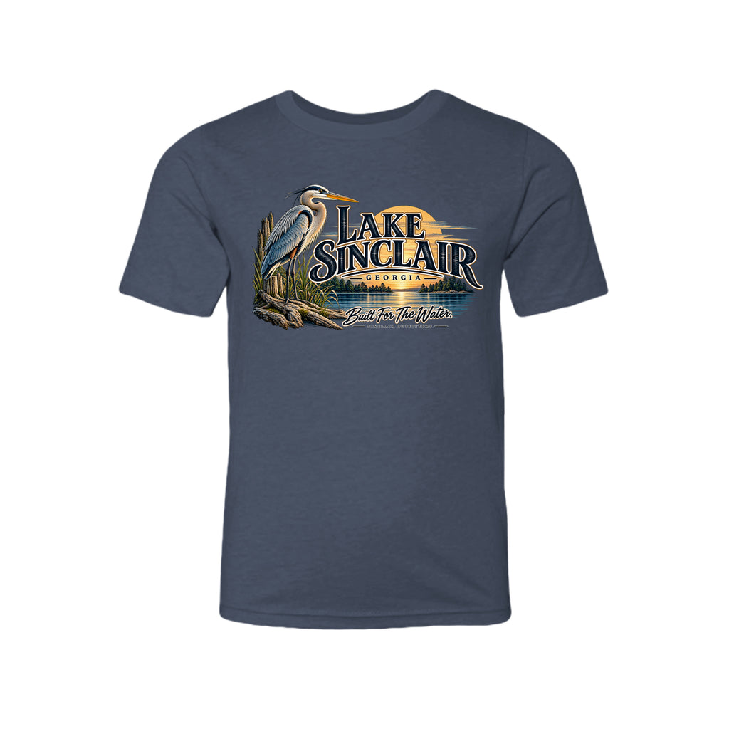 Lake Sinclair Heron youth T-shirt by Sinclair Outfitters