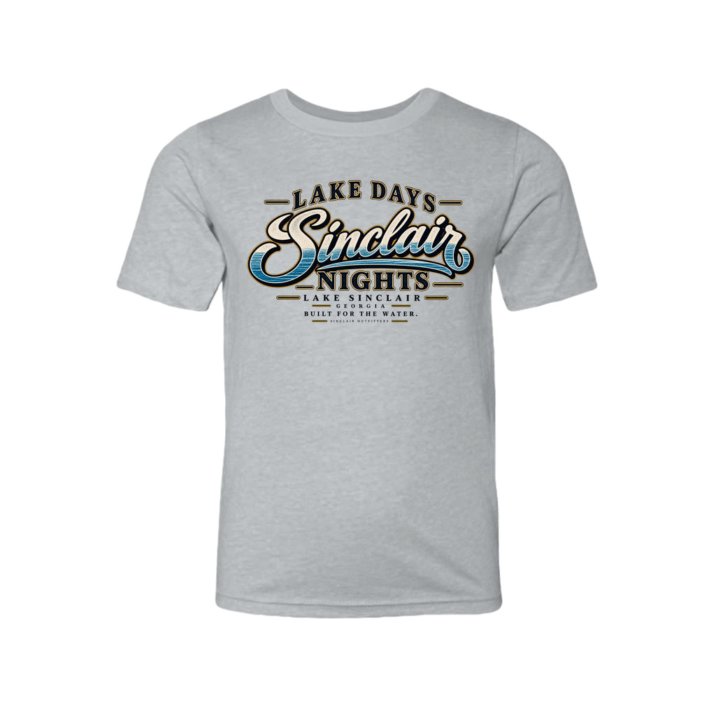 Lake Days Sinclair Nights youth T-shirt by Sinclair Outfitters