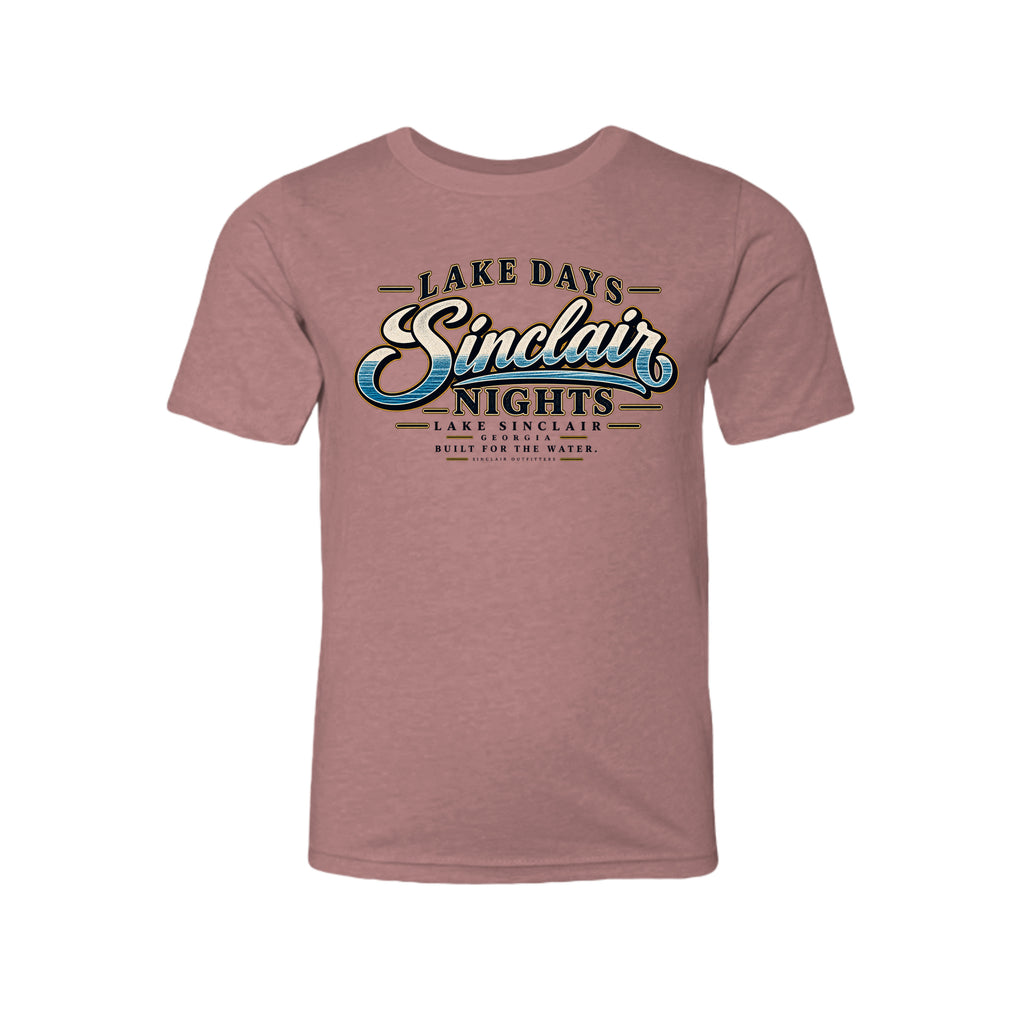 Lake Days Sinclair Nights youth T-shirt by Sinclair Outfitters
