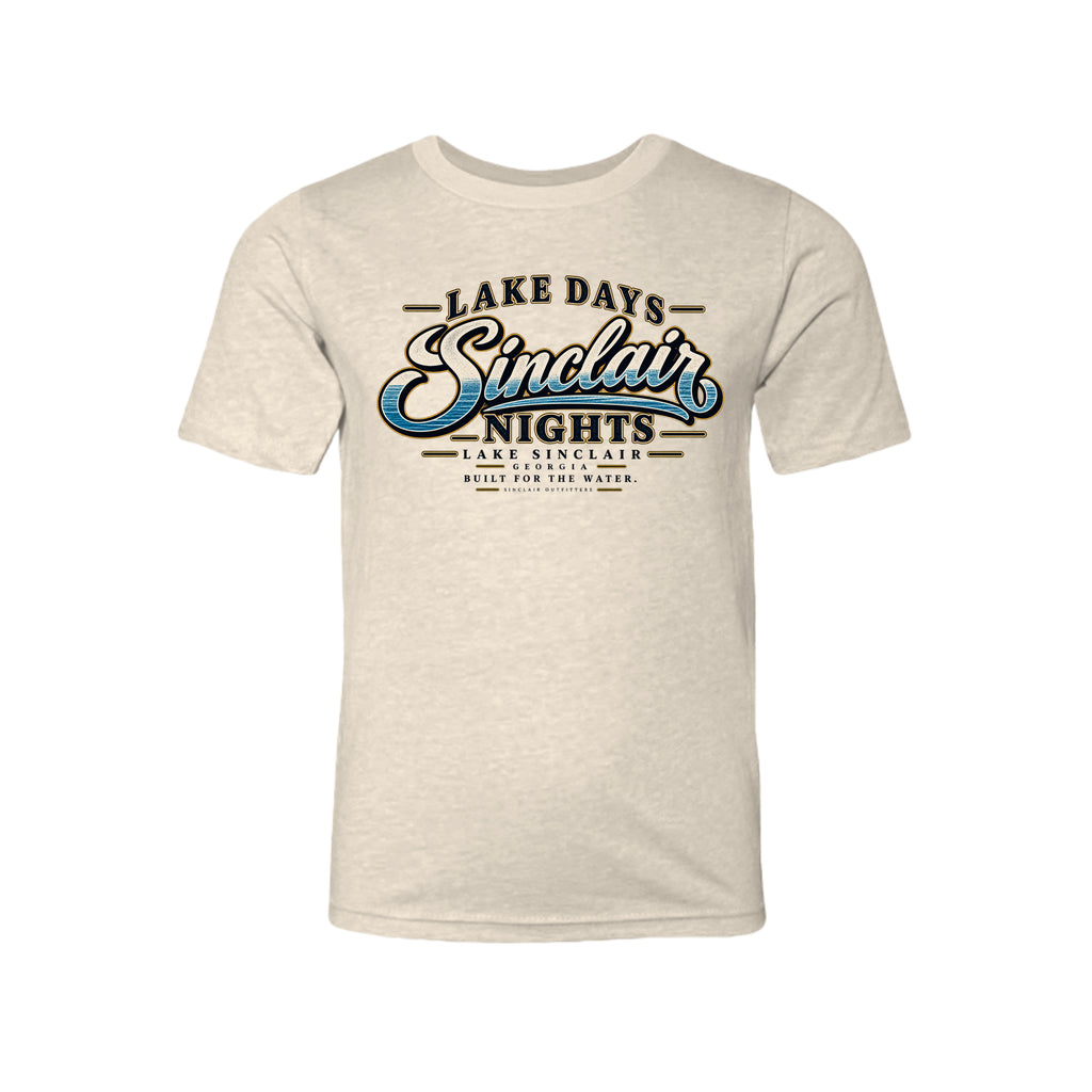 Lake Days Sinclair Nights youth T-shirt by Sinclair Outfitters