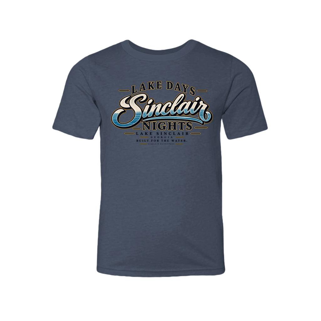 Lake Days Sinclair Nights youth T-shirt by Sinclair Outfitters