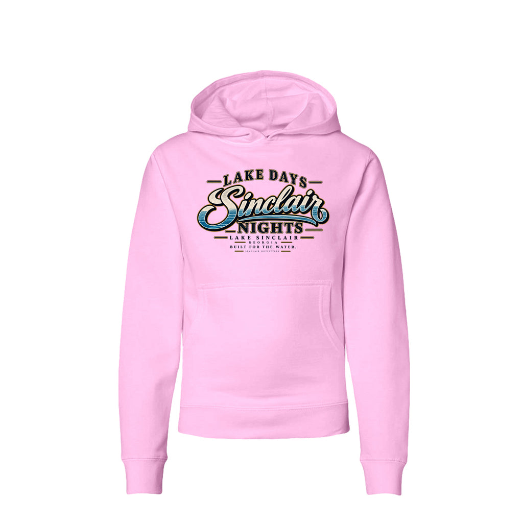 Lake Days Sinclair Nights youth hoodie by Sinclair Outfitters