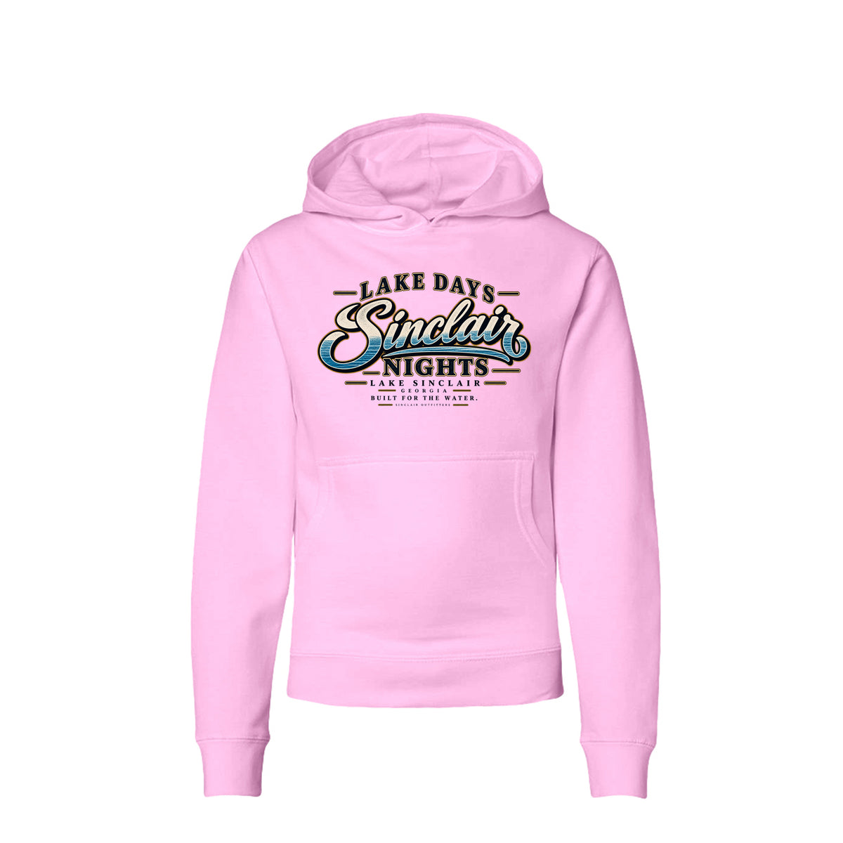 Lake Days Sinclair Nights youth hoodie by Sinclair Outfitters