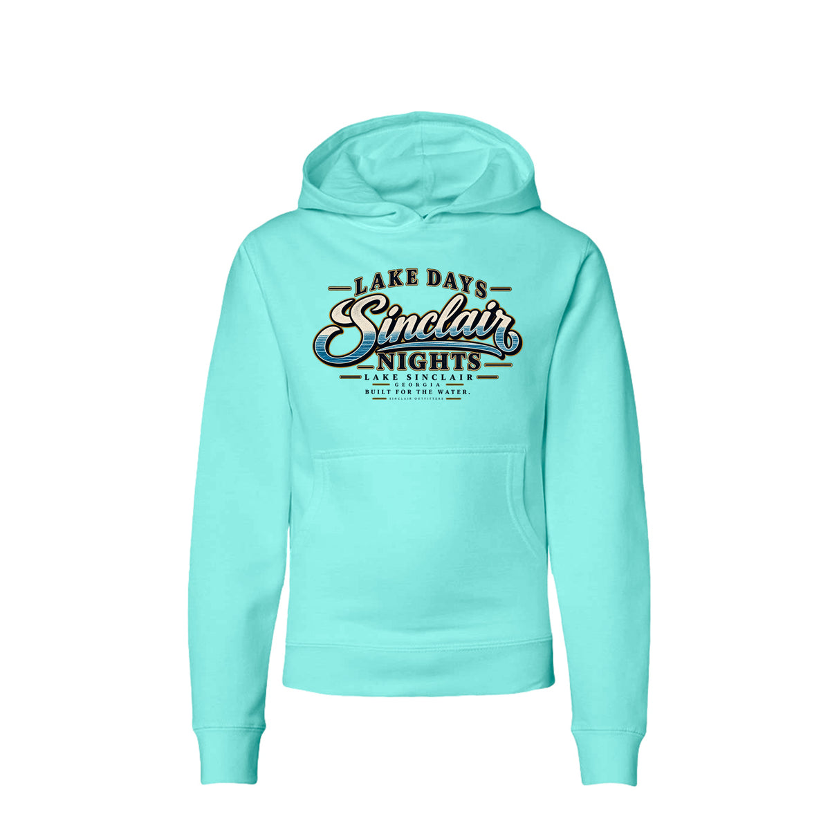 Lake Days Sinclair Nights youth hoodie by Sinclair Outfitters