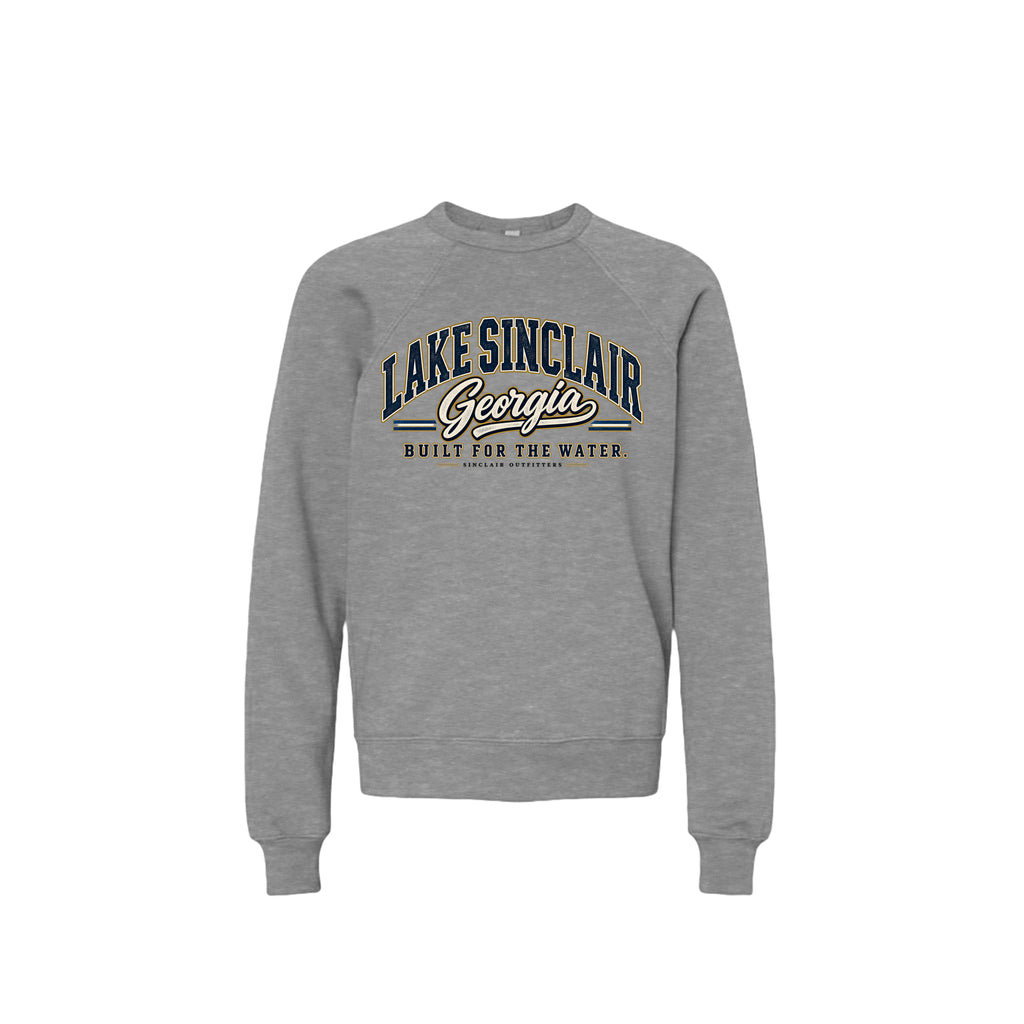 Lake Sinclair Heritage Collegiate youth crewneck sweatshirt by Sinclair Outfitters